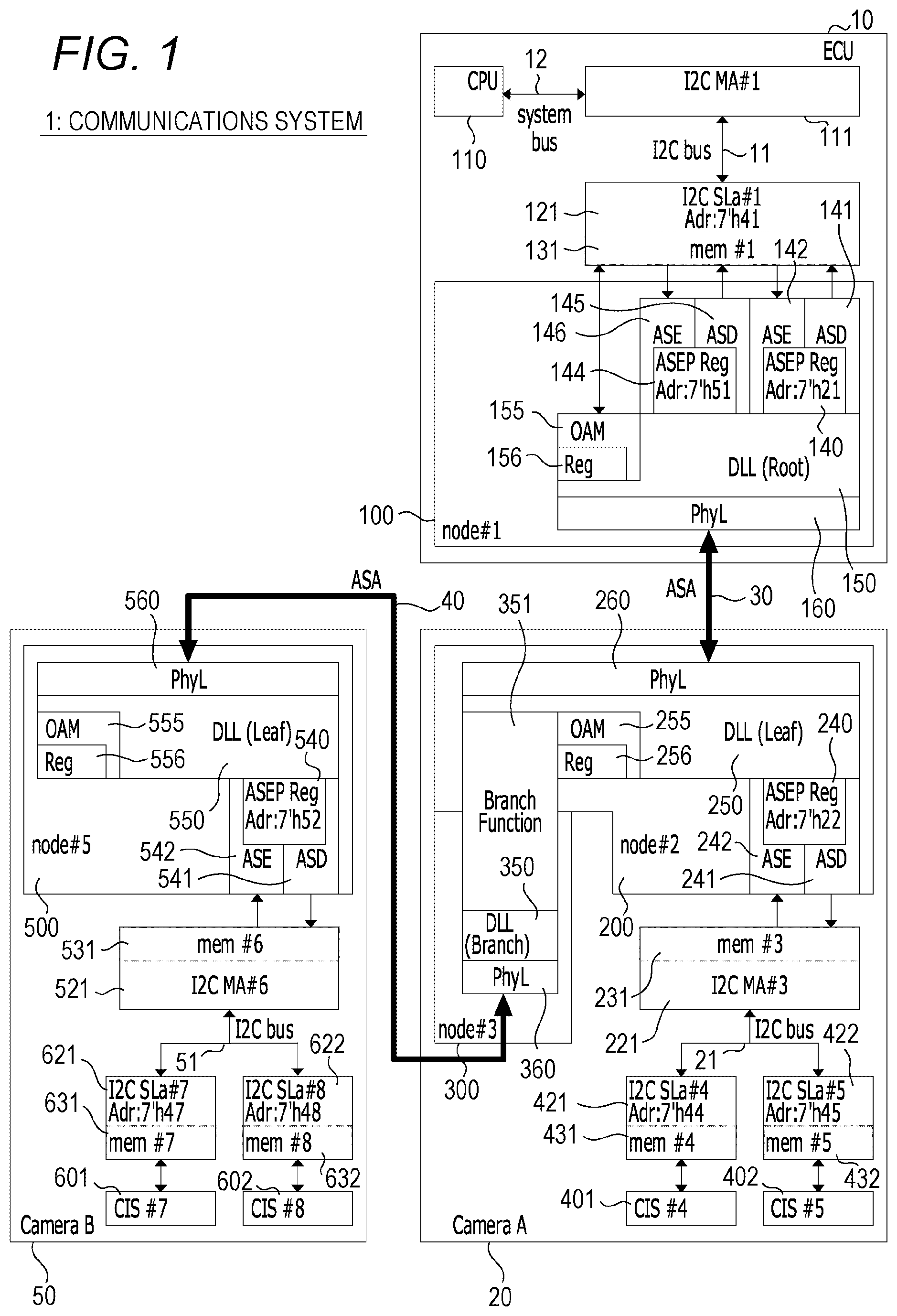 Patent US12314211 Figure 1 – Communication device and communication system