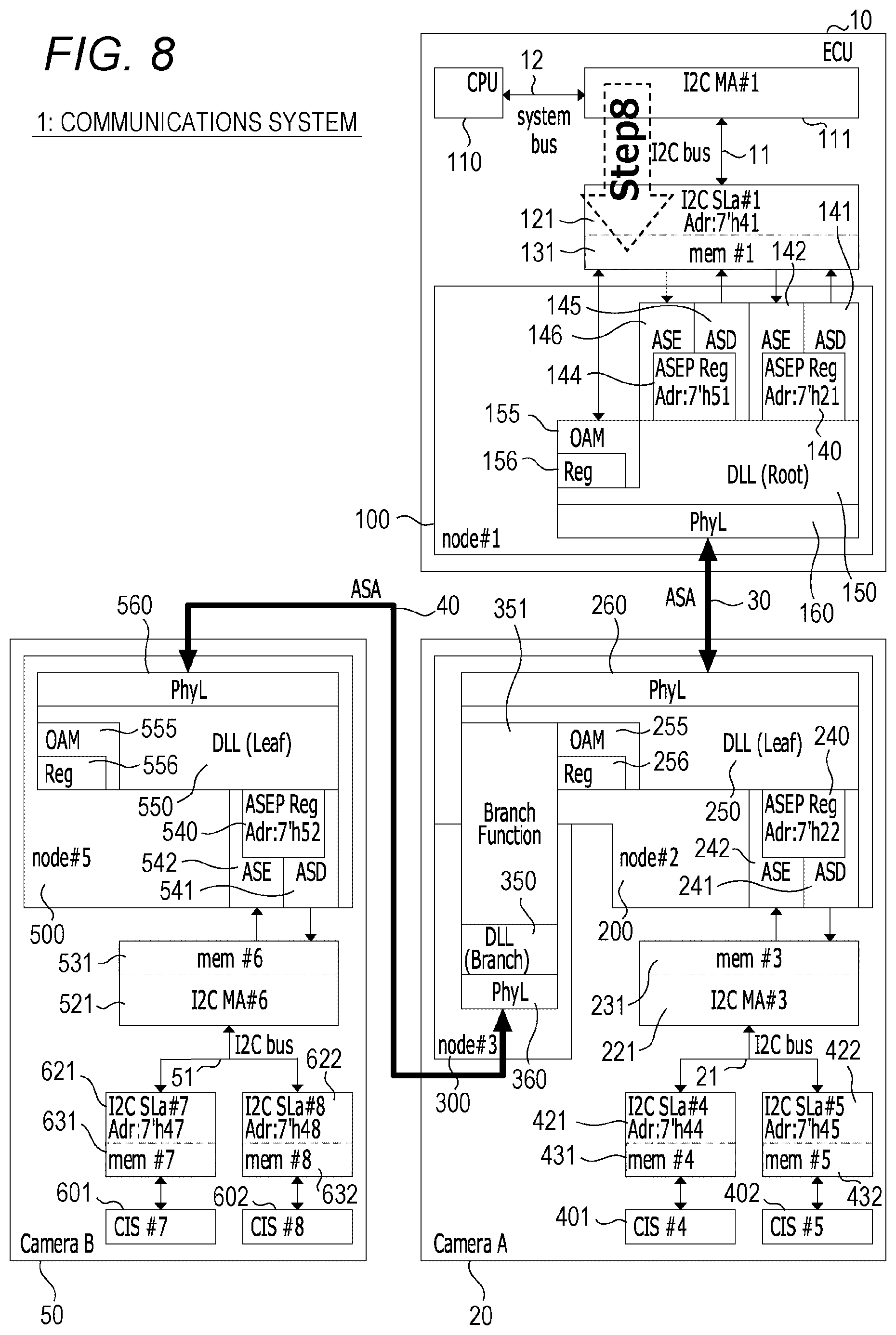 Patent US12314211 Figure 8 – Communication device and communication system