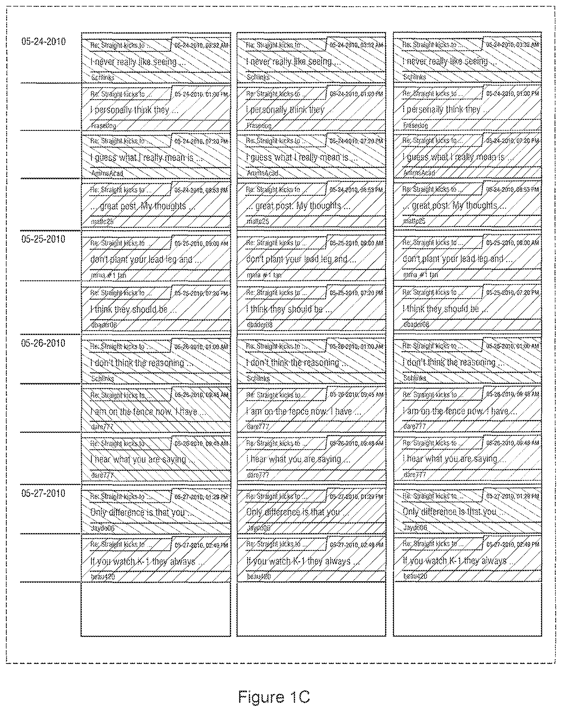 Patent US12314274 Figure 3 – Bulletin board data mapping and presentation