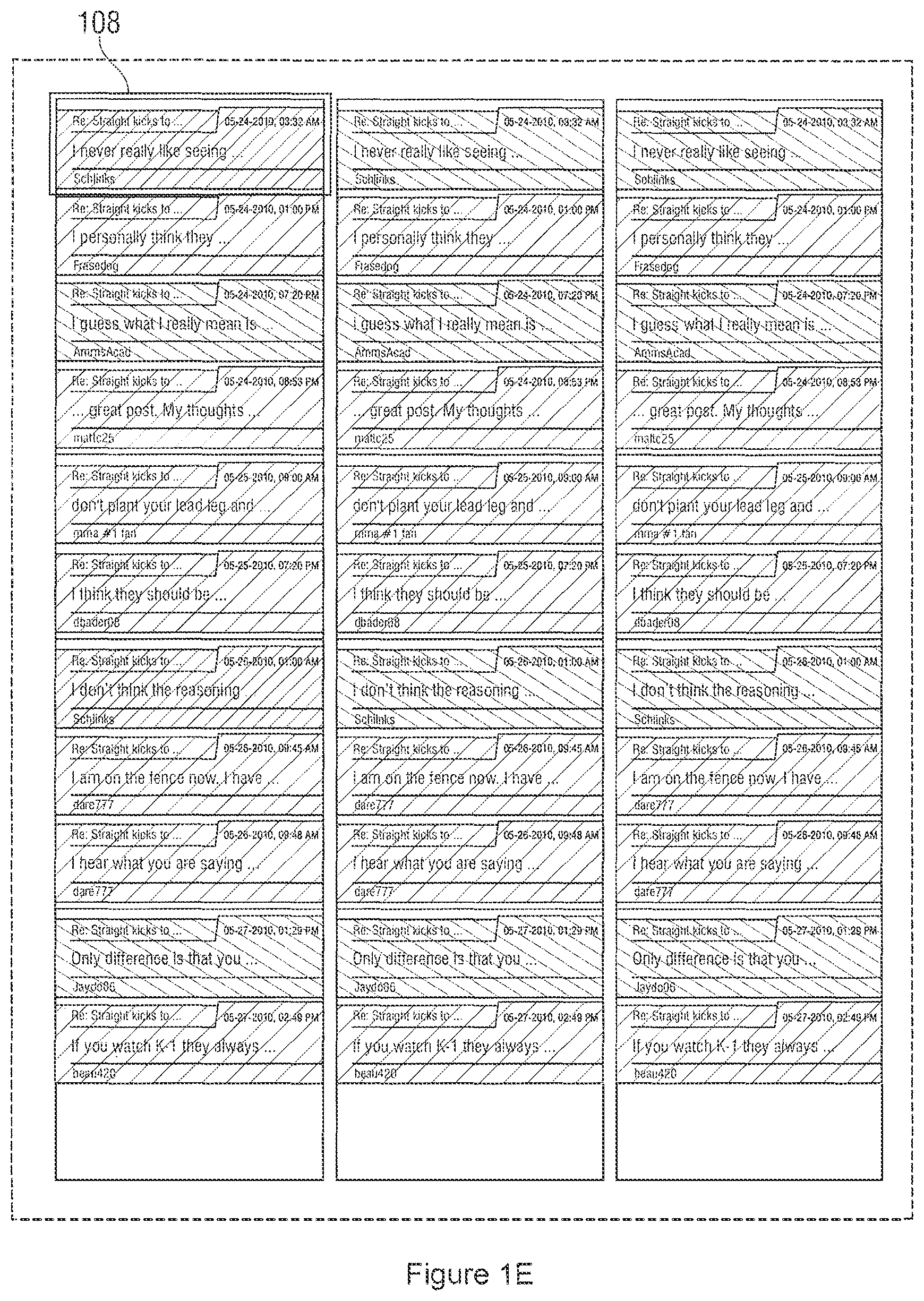 Patent US12314274 Figure 5 – Bulletin board data mapping and presentation