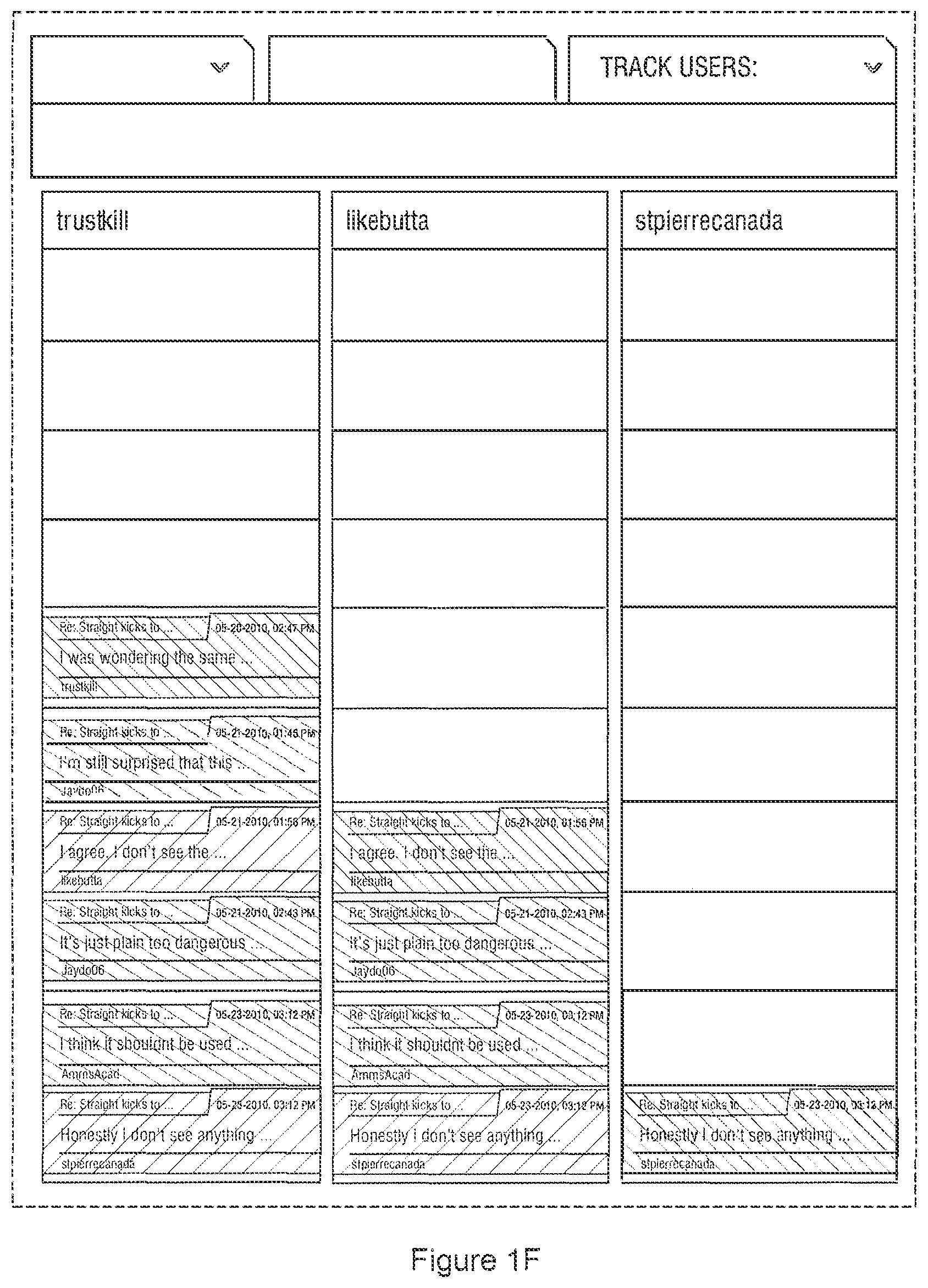 Patent US12314274 Figure 6 – Bulletin board data mapping and presentation