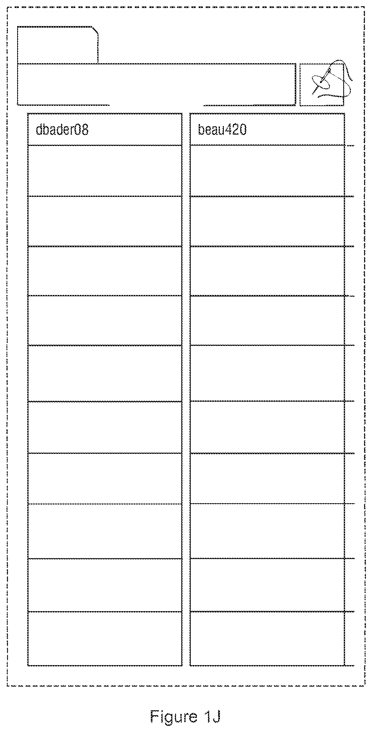 Patent US12314274 Figure 10 – Bulletin board data mapping and presentation