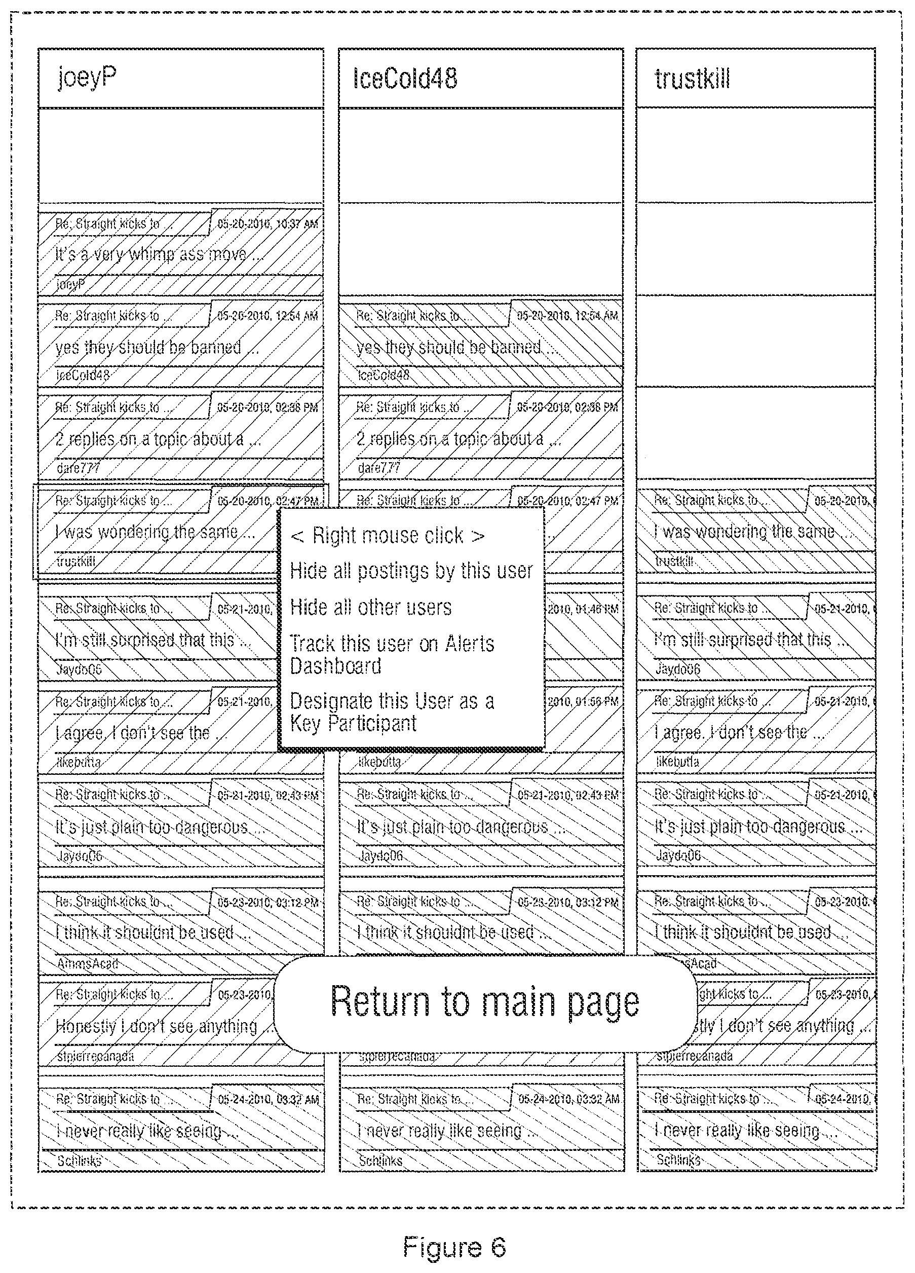 Patent US12314274 Figure 16 – Bulletin board data mapping and presentation