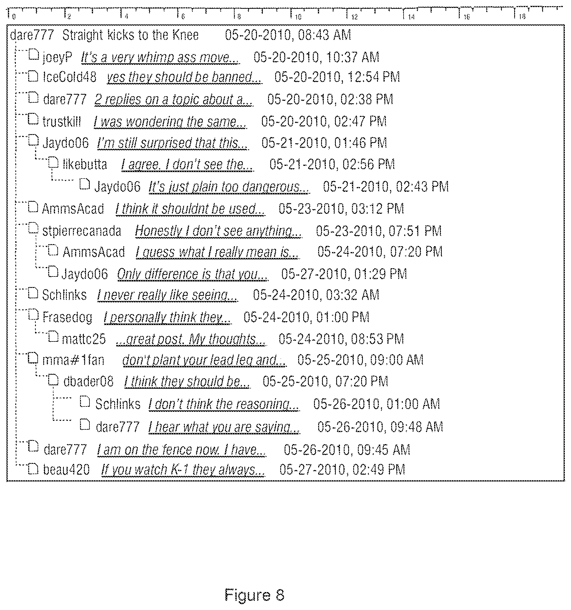 Patent US12314274 Figure 18 – Bulletin board data mapping and presentation