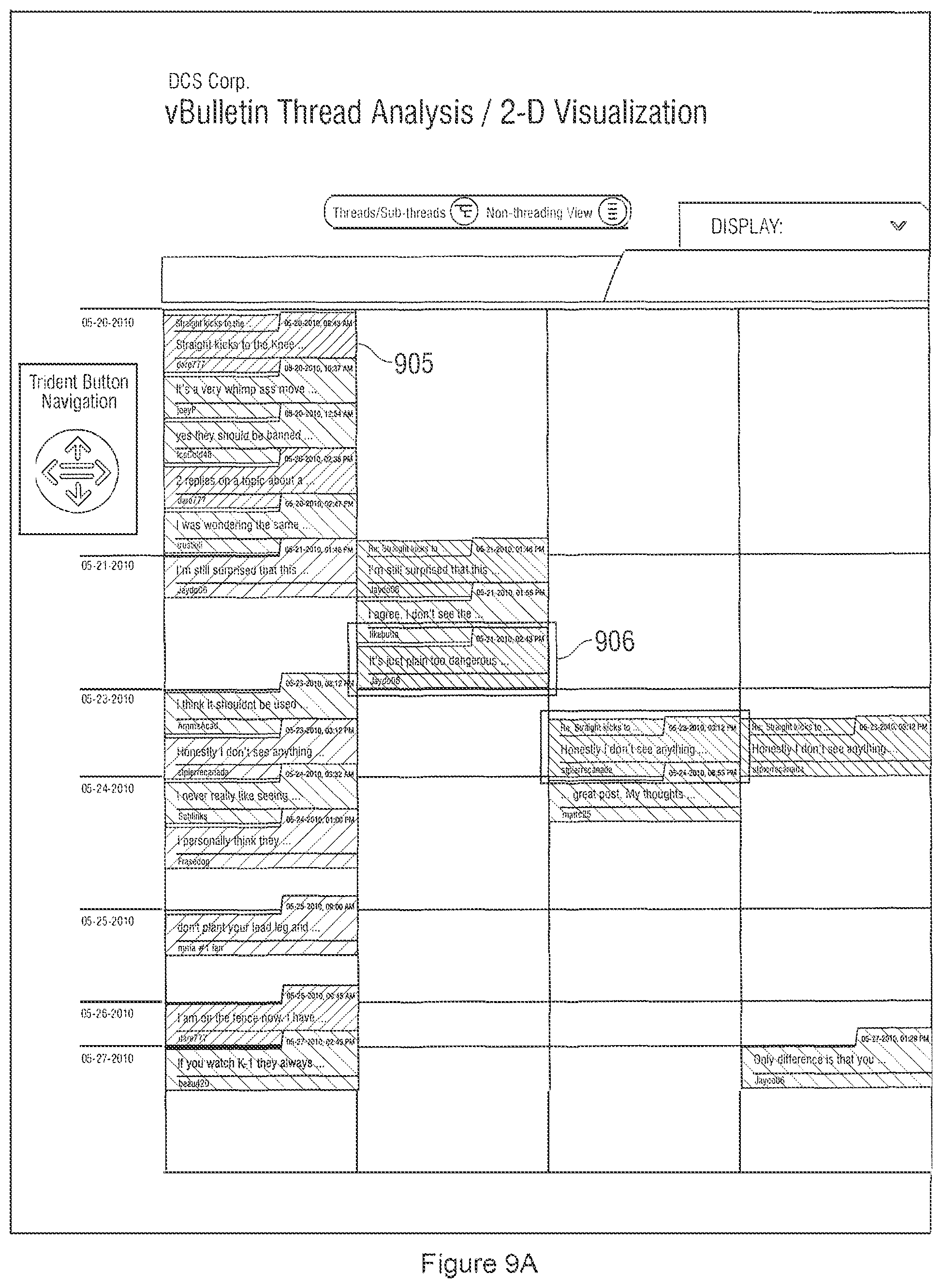 Patent US12314274 Figure 19 – Bulletin board data mapping and presentation