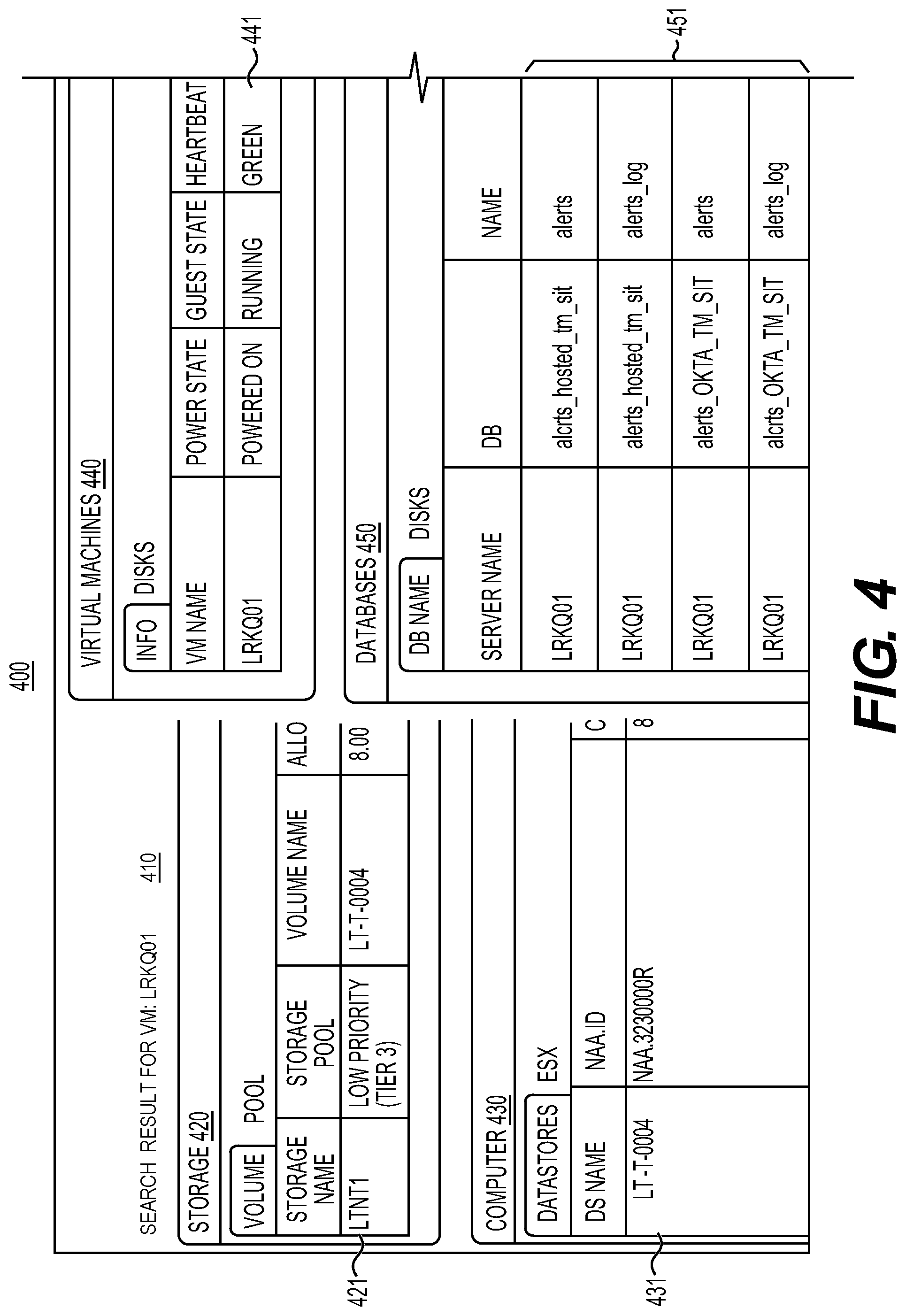 Patent US12314279 Figure 4 – Systems and methods for asset map interface for information technology infrastructure