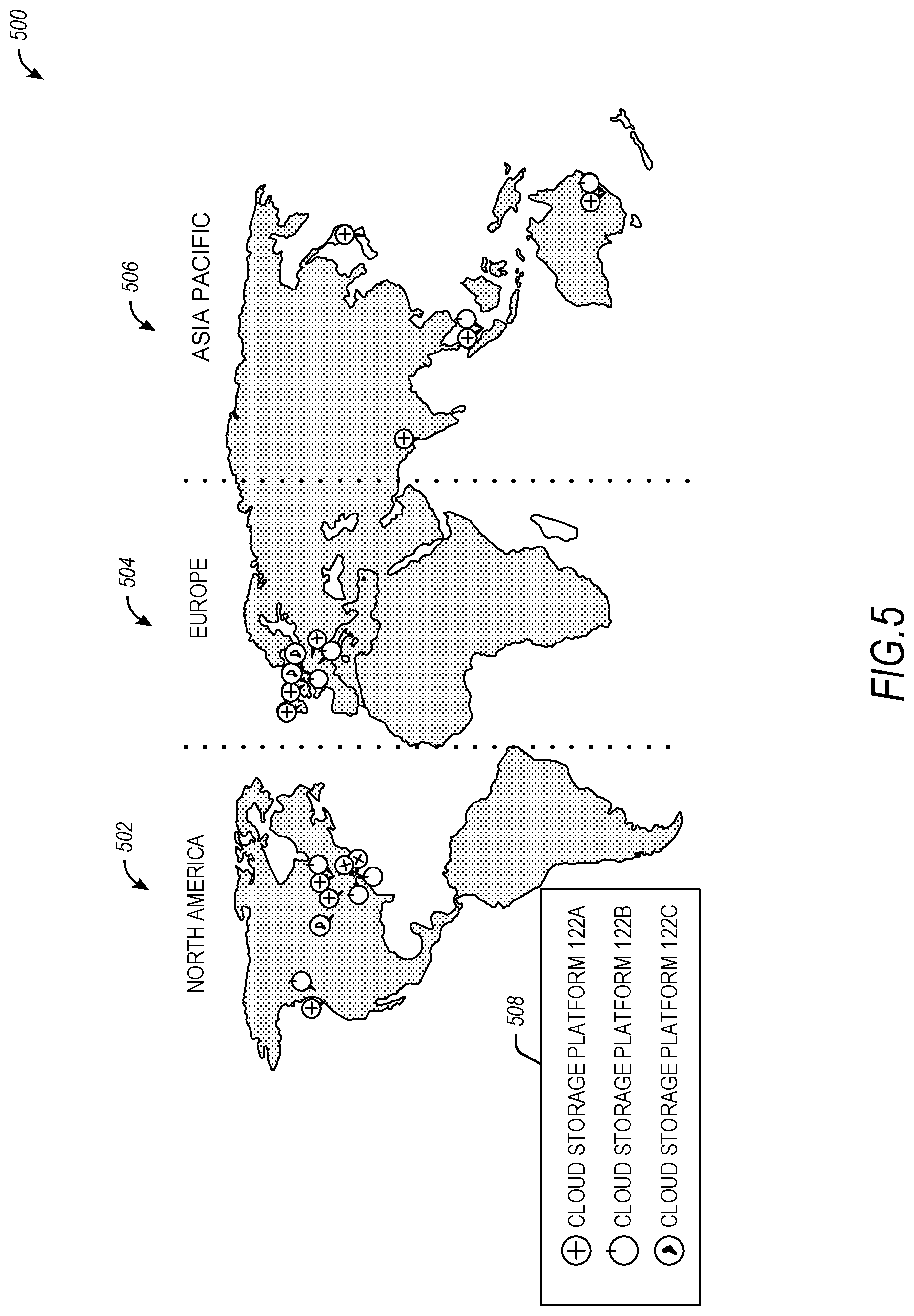 Patent US12314283 Figure 5 – Data object replication using database identification