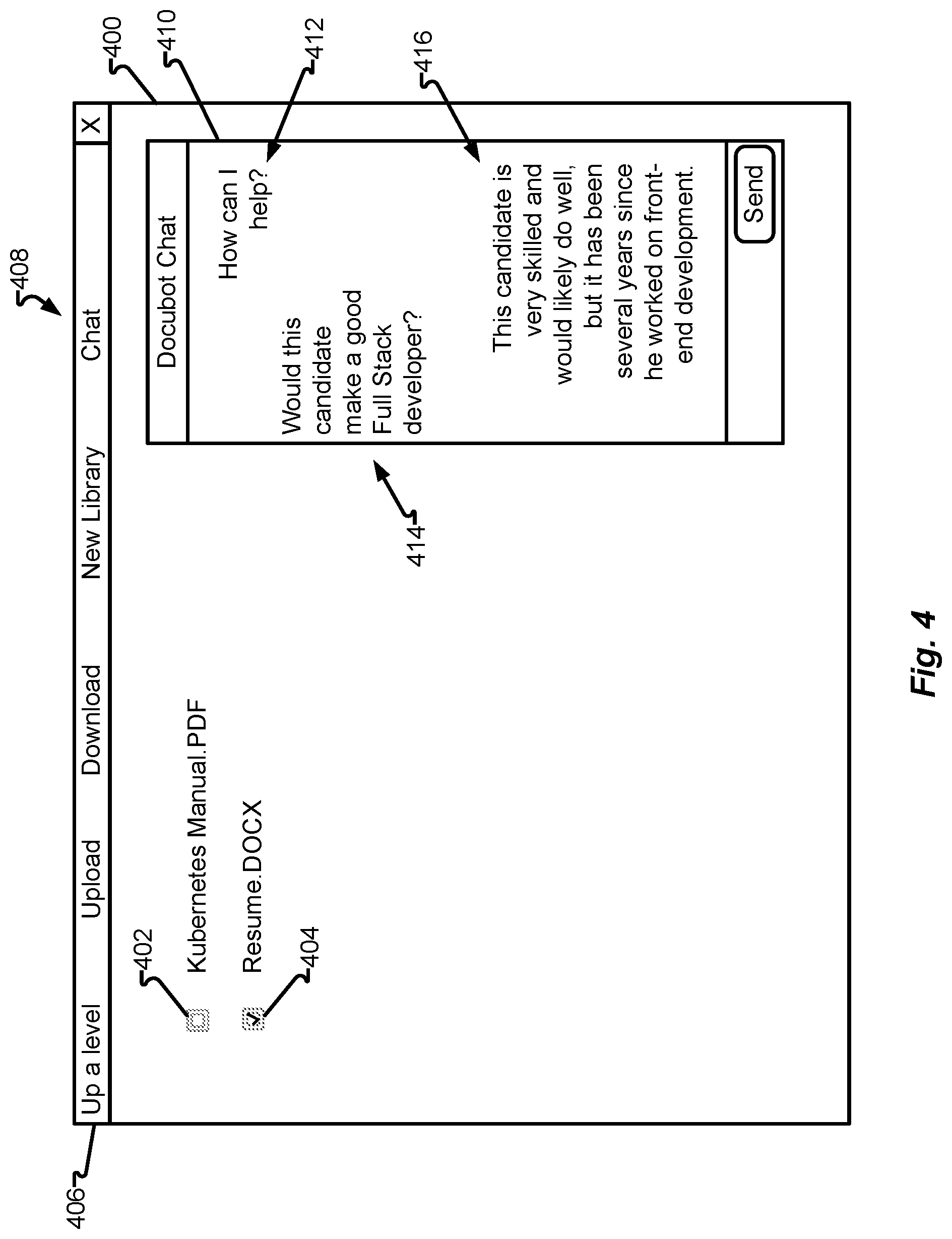 Patent US12314300 Figure 4 – Methods and systems of content integration for generative artificial intelligence