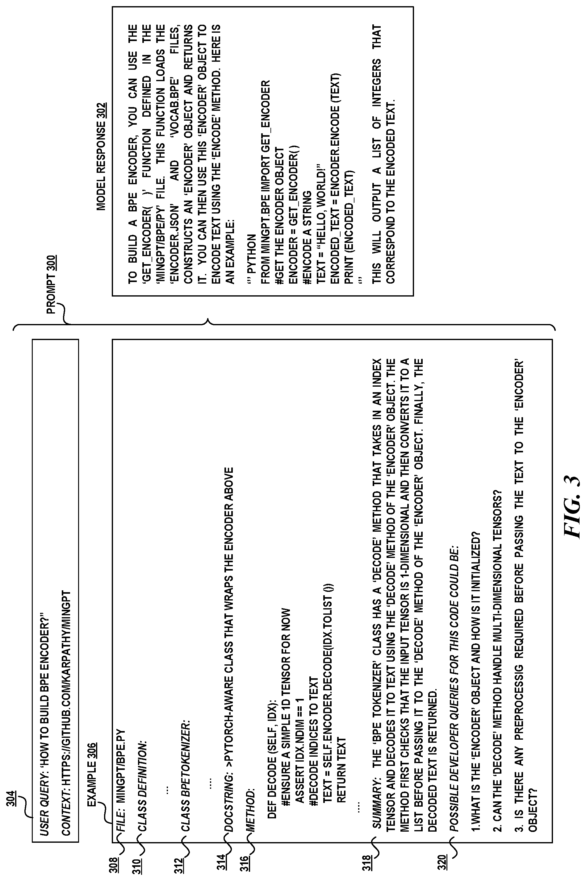 Patent US12314301 Figure 3 – Code search for examples to augment model prompt