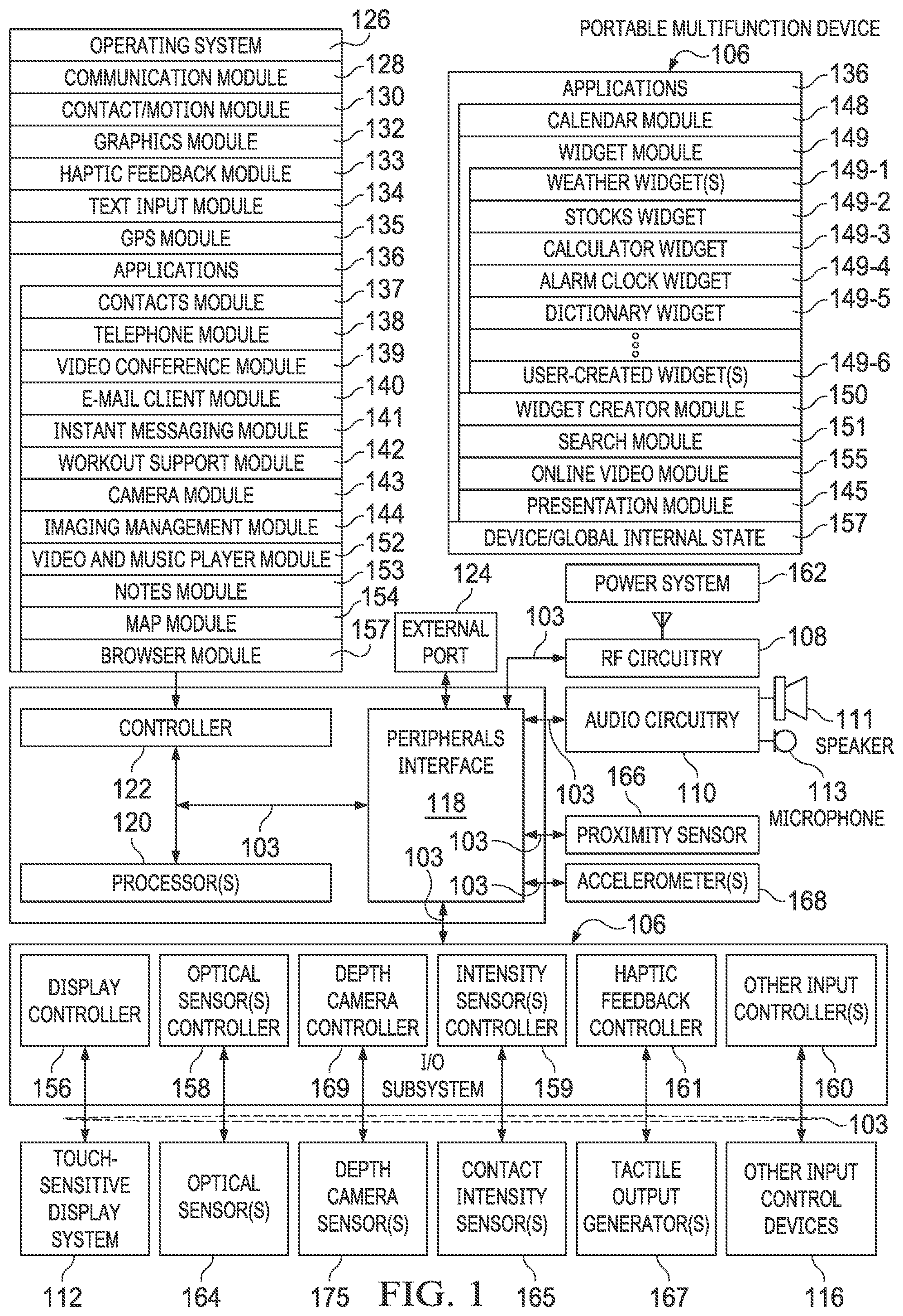 Patent US12314307 Figure 1 – Presentation features for performing operations and selecting content