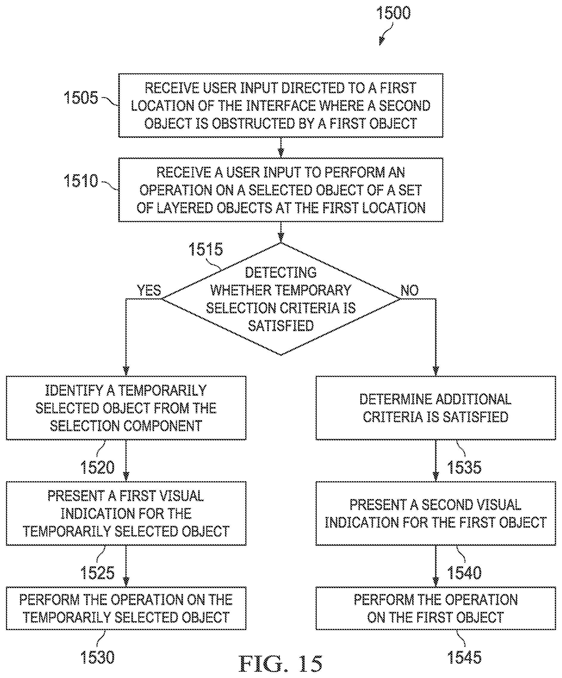 Patent US12314307 Figure 16 – Presentation features for performing operations and selecting content