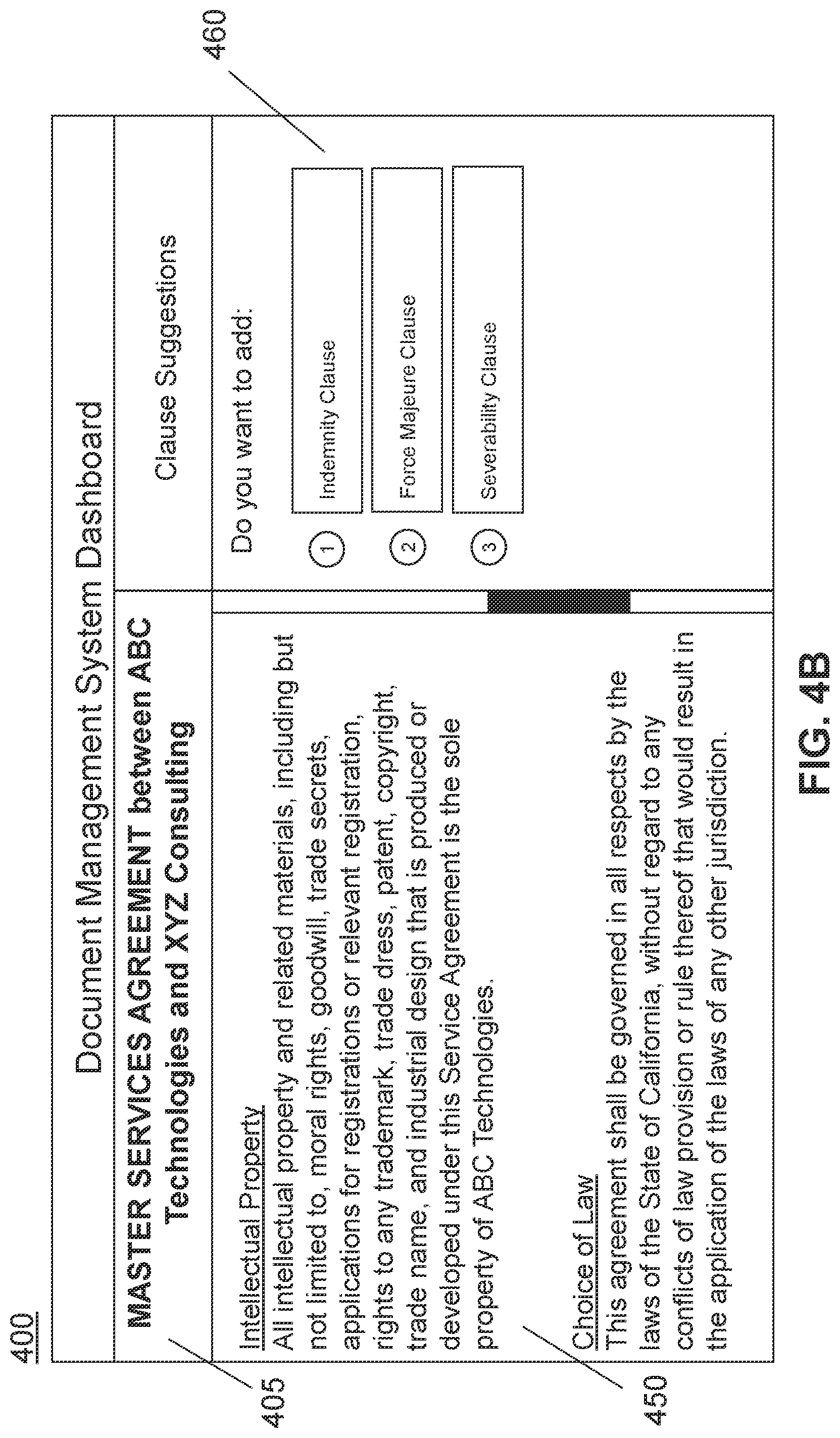 Patent US12314328 Figure 5 – Machine learned model for contract generation in a document management system