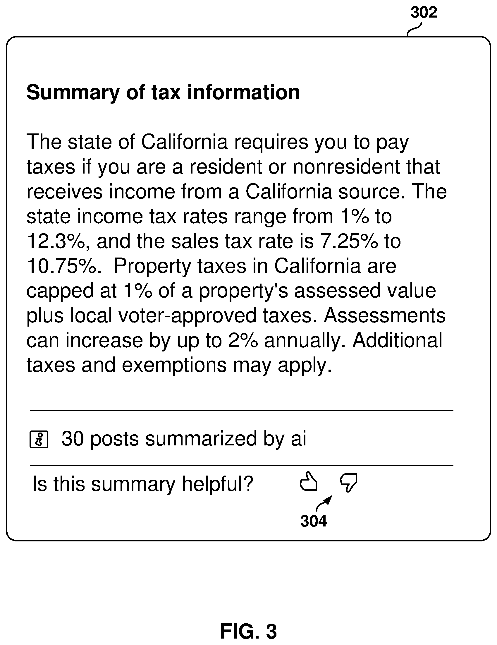 Patent US12314332 Figure 3 – Search summary generation based on searcher characteristics