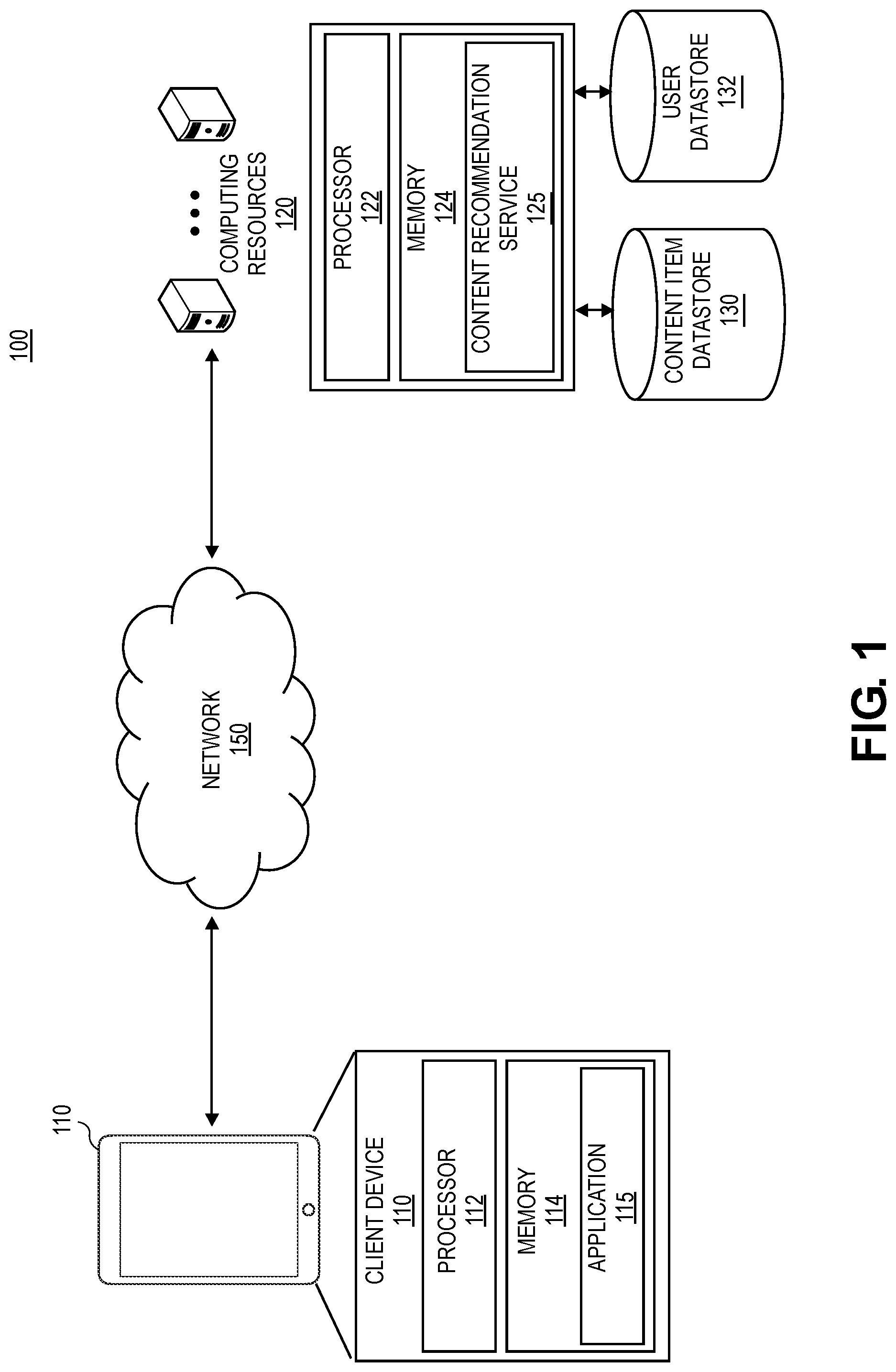 Patent US12314333 — Actively guided content recommendation — Figure 1