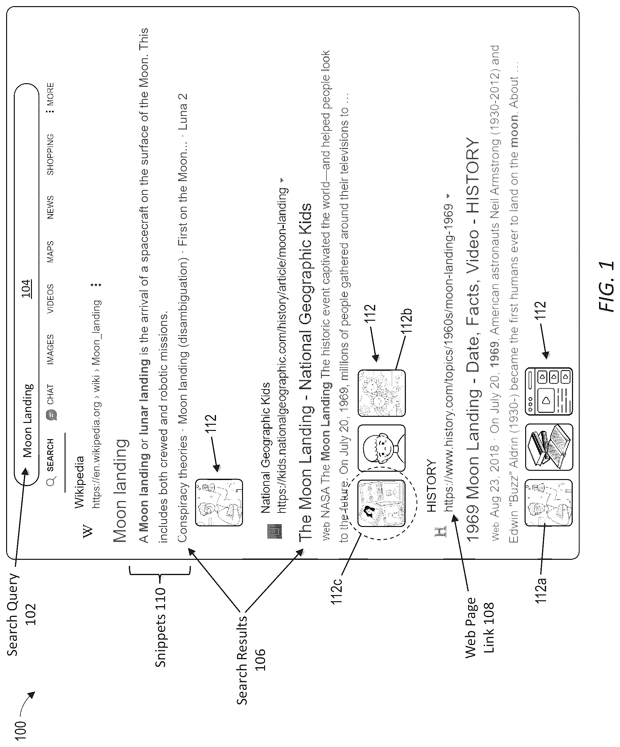 Patent US12314336 Figure 1 – Dynamic visual tagging system for search