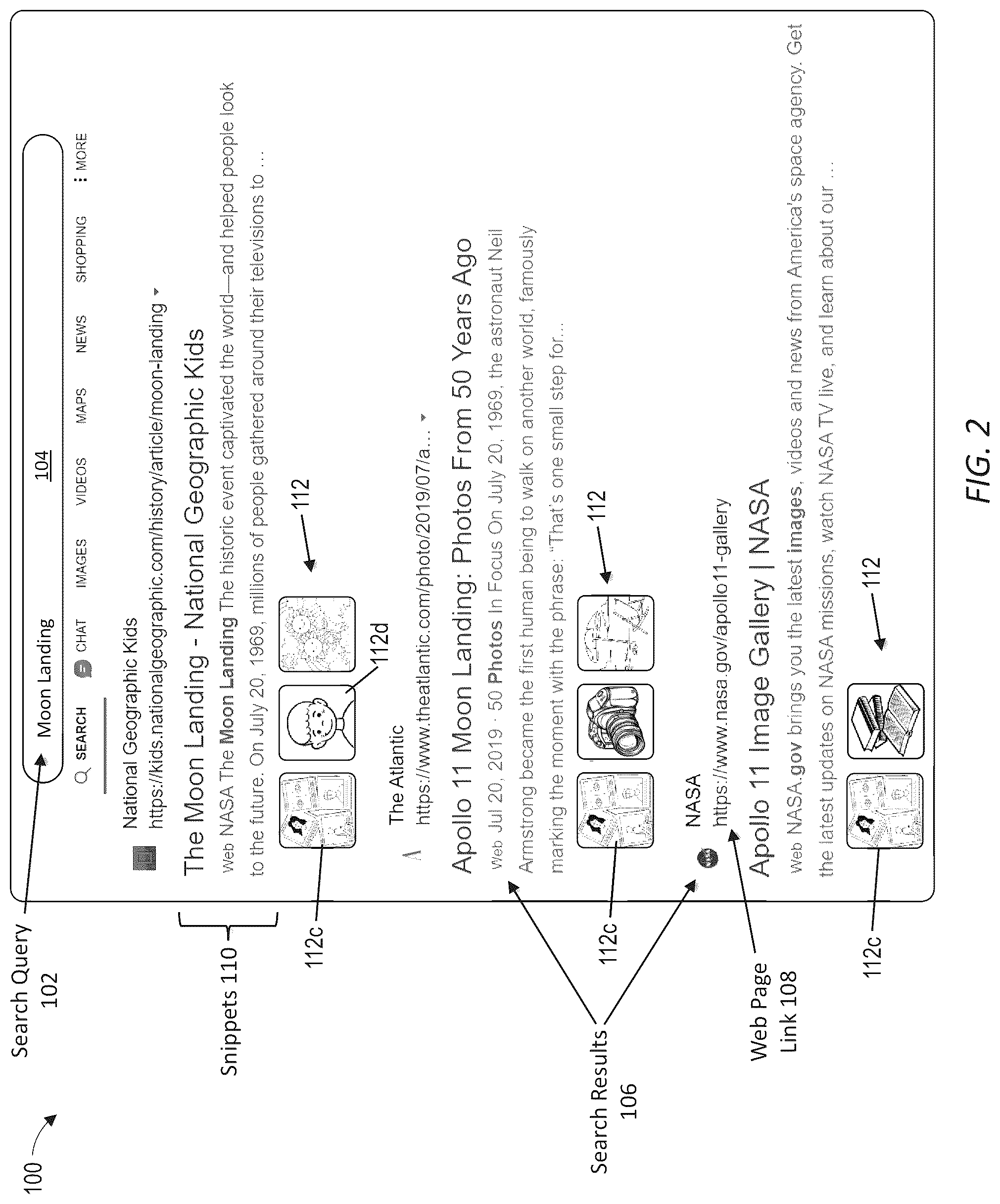 Patent US12314336 Figure 2 – Dynamic visual tagging system for search