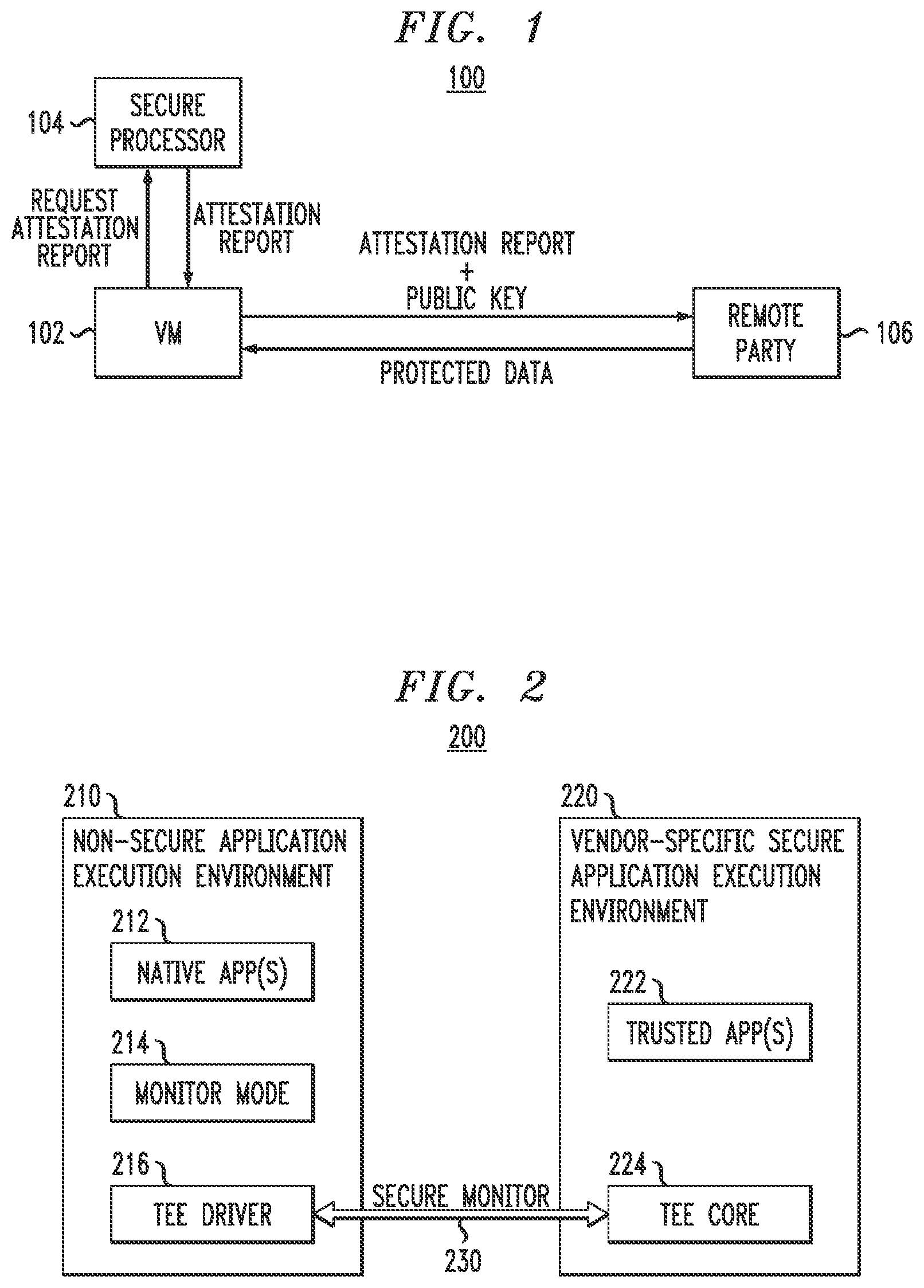 Patent US12314395 Figure 1 – Training data protection for artificial intelligence model in partitioned execution environment