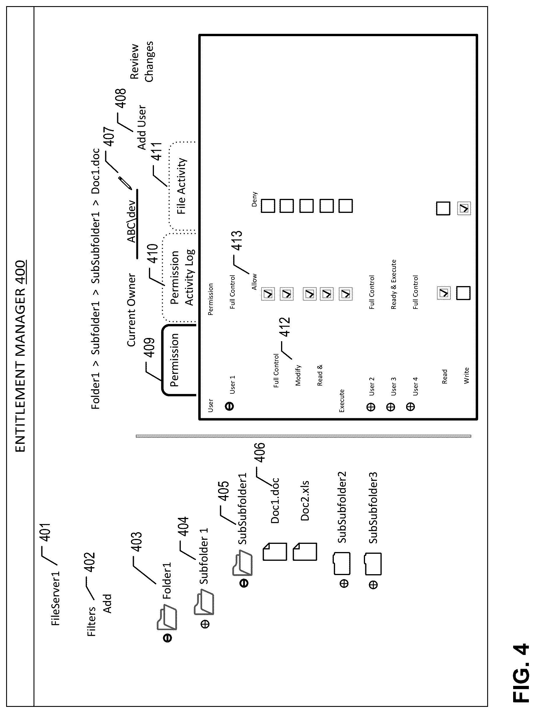 Patent US12314417 Figure 12 – Methods for managing user permissions