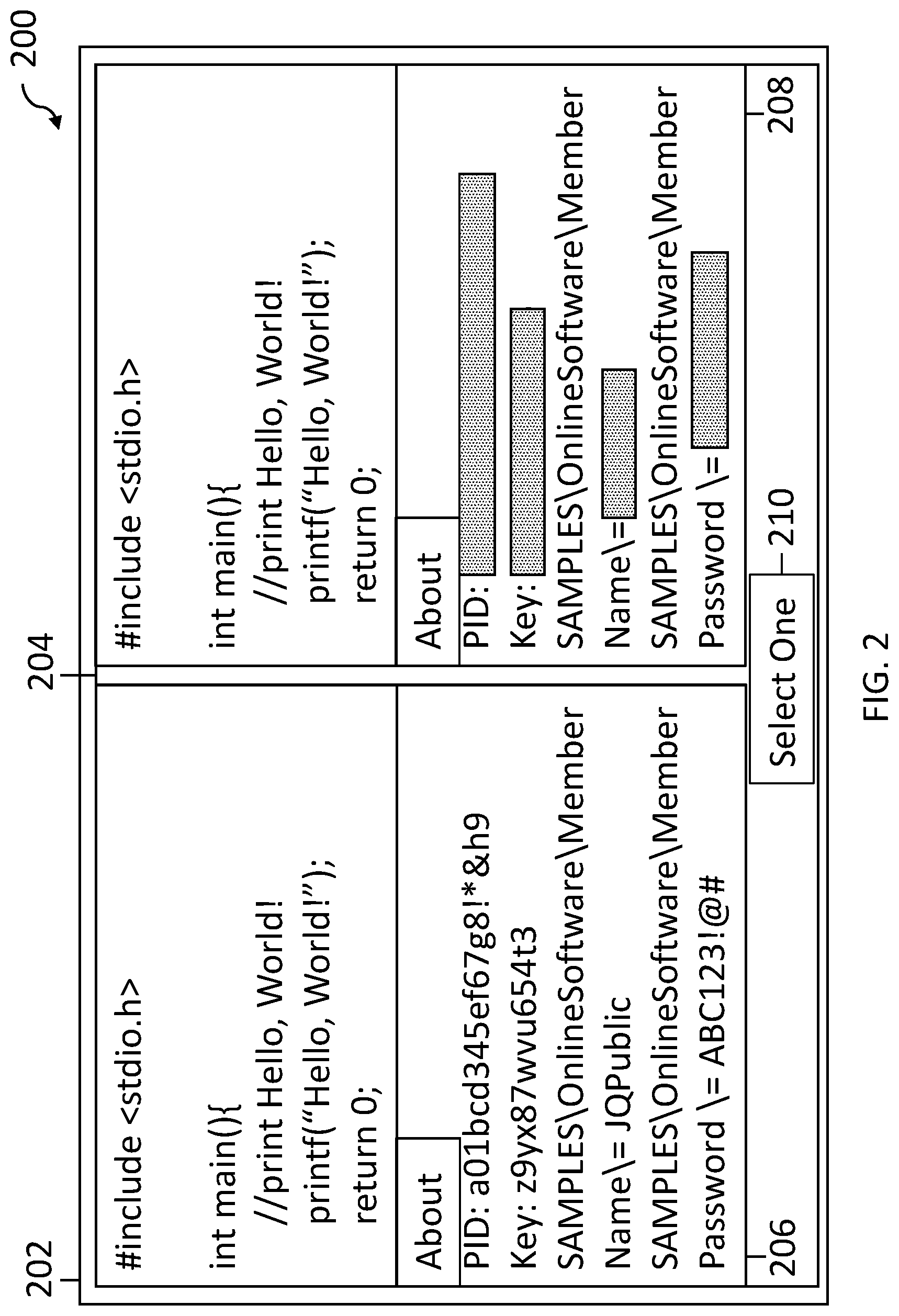 Patent US12314427 Figure 2 – Visibilities of protected information