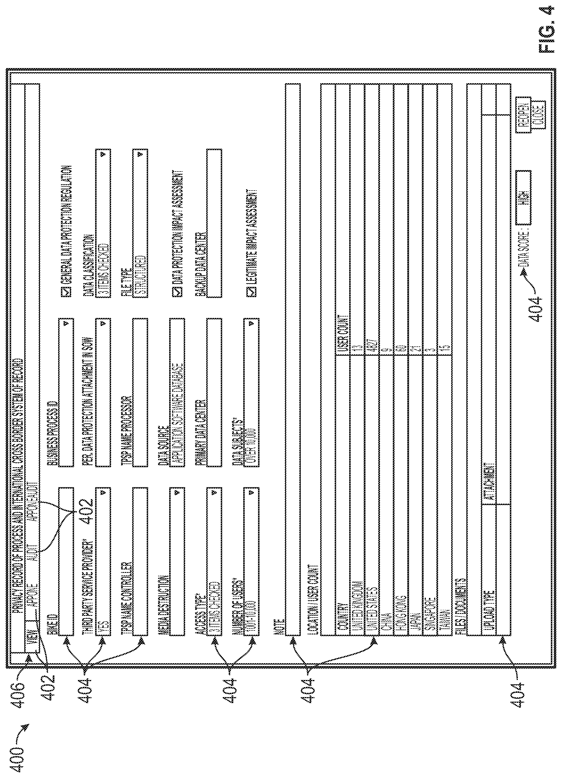 Patent US12314434 Figure 4 – Systems and methods for managing the processing of customer information within a global enterprise