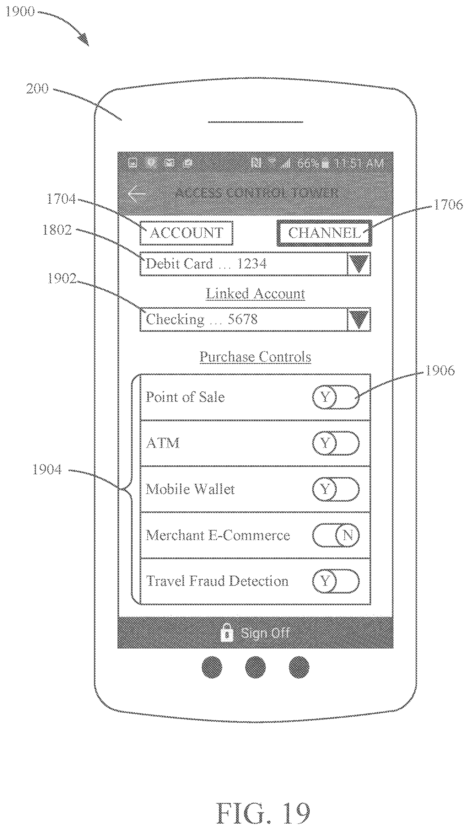 Patent US12314435 Figure 19 – Control tower for defining access permissions based on data type