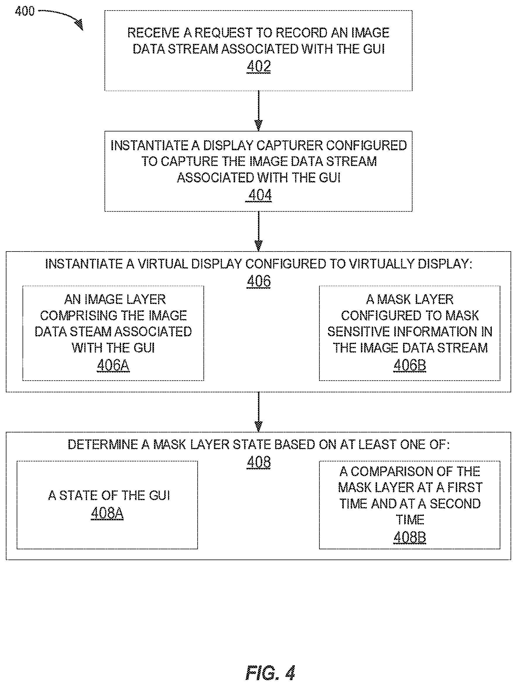Patent US12314436 Figure 6 – Video masking of sensitive information