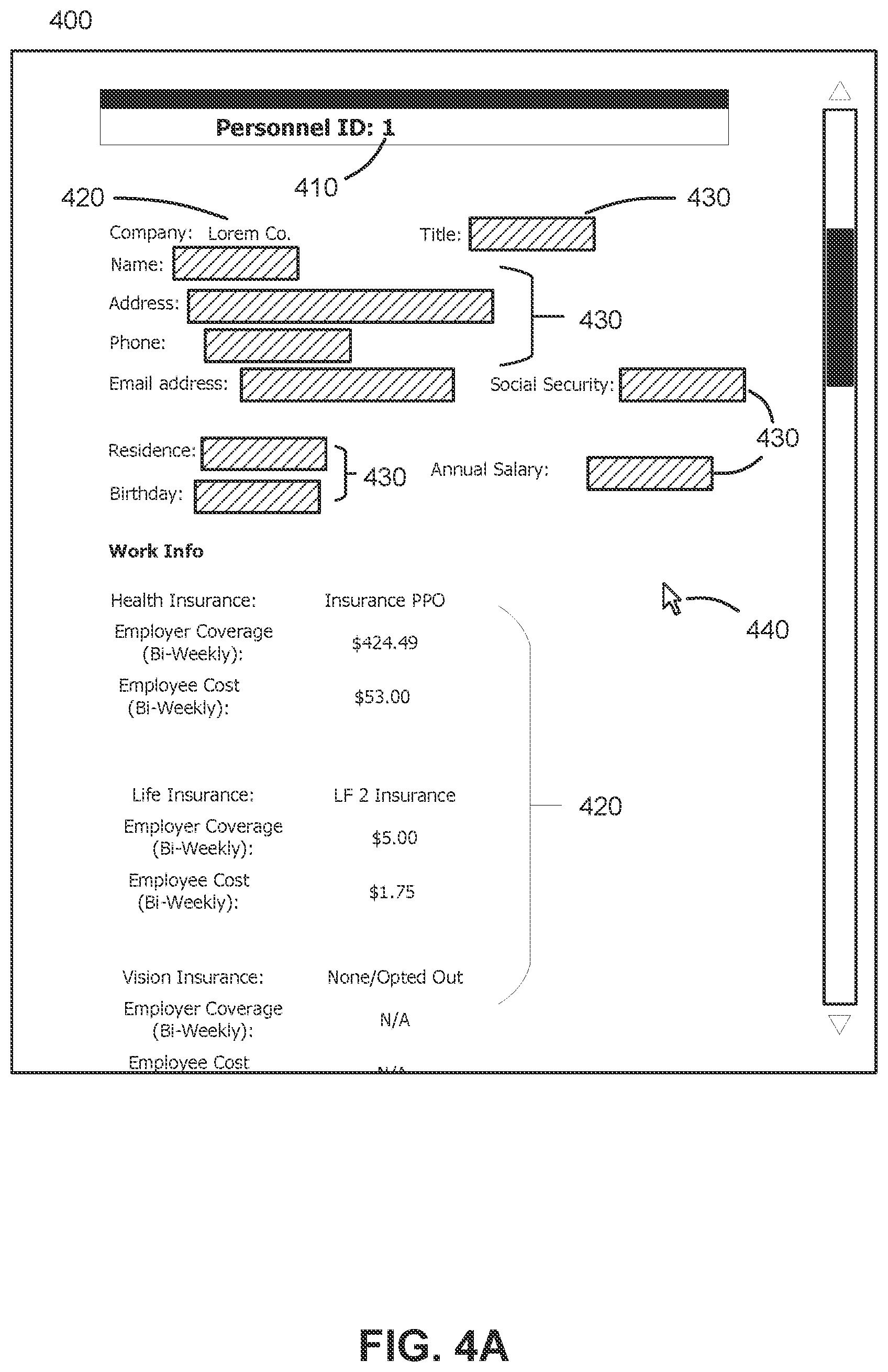 Patent US12314438 Figure 4 – Tagging and auditing sensitive information in a database environment
