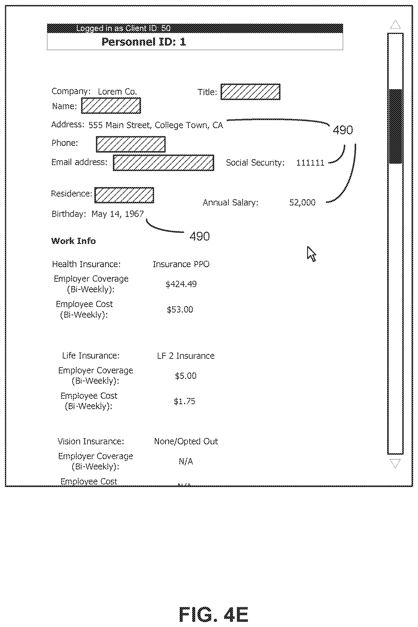 Patent US12314438 Figure 8 – Tagging and auditing sensitive information in a database environment