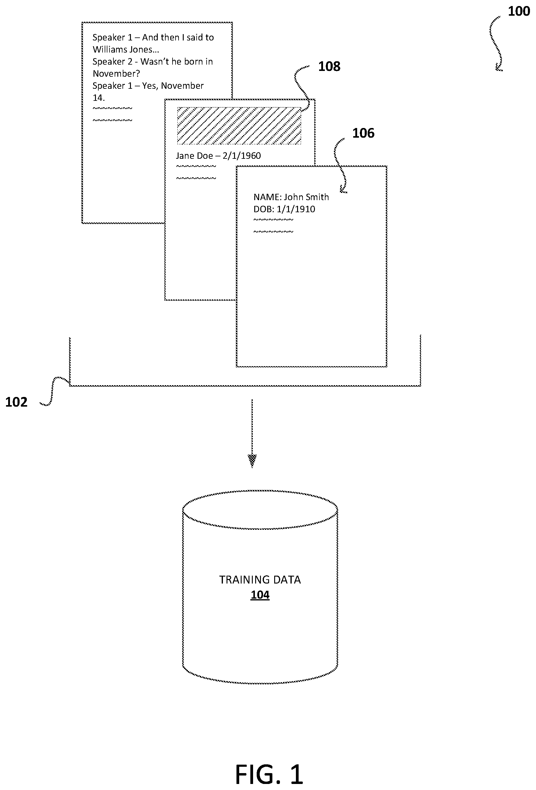 Patent US12314441 Figure 1 – Privacy preservation within datasets