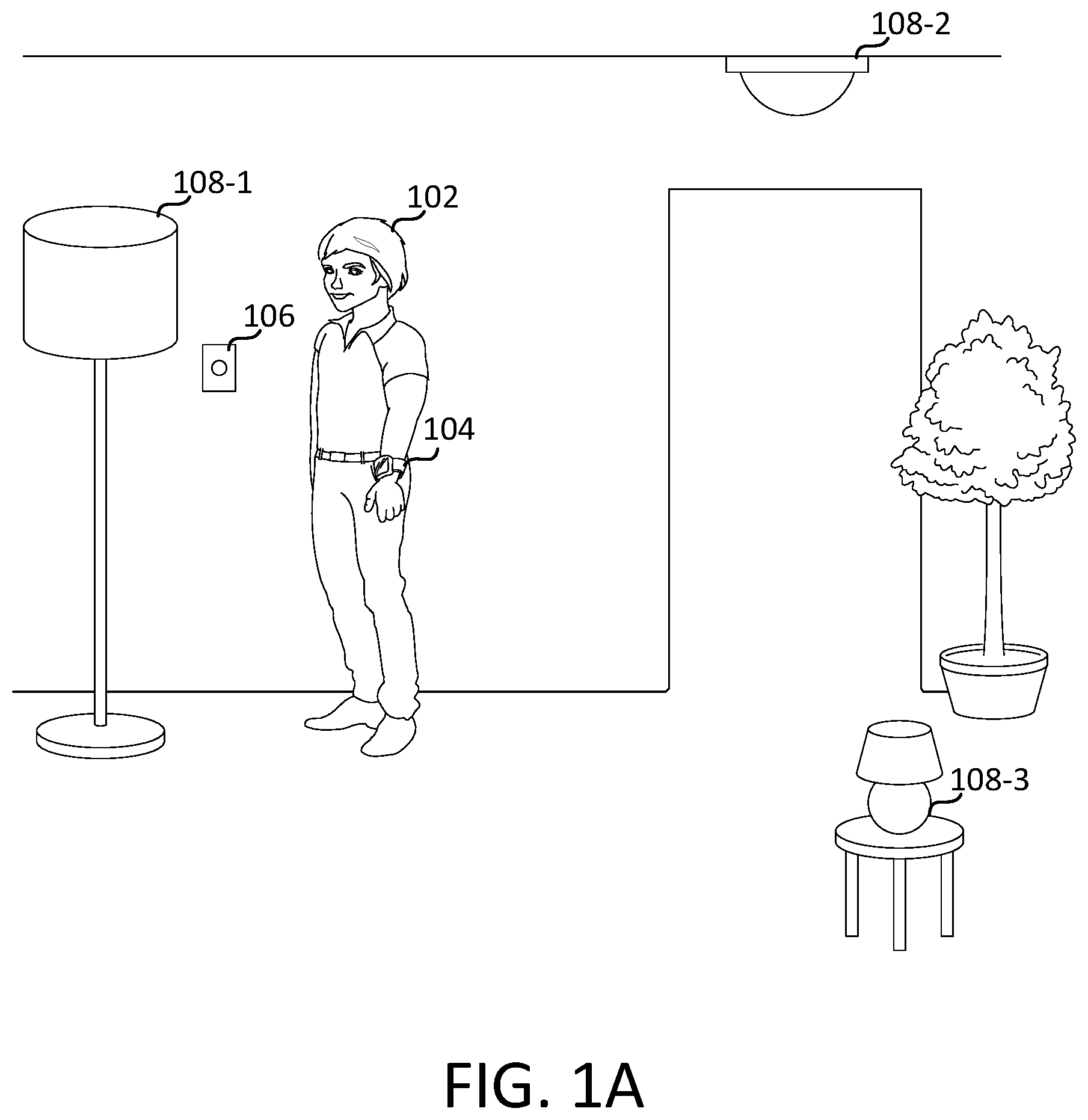 Patent US12314463 Figure 1 – Activation force detected via neuromuscular-signal sensors of a wearable device, and systems and methods of use thereof