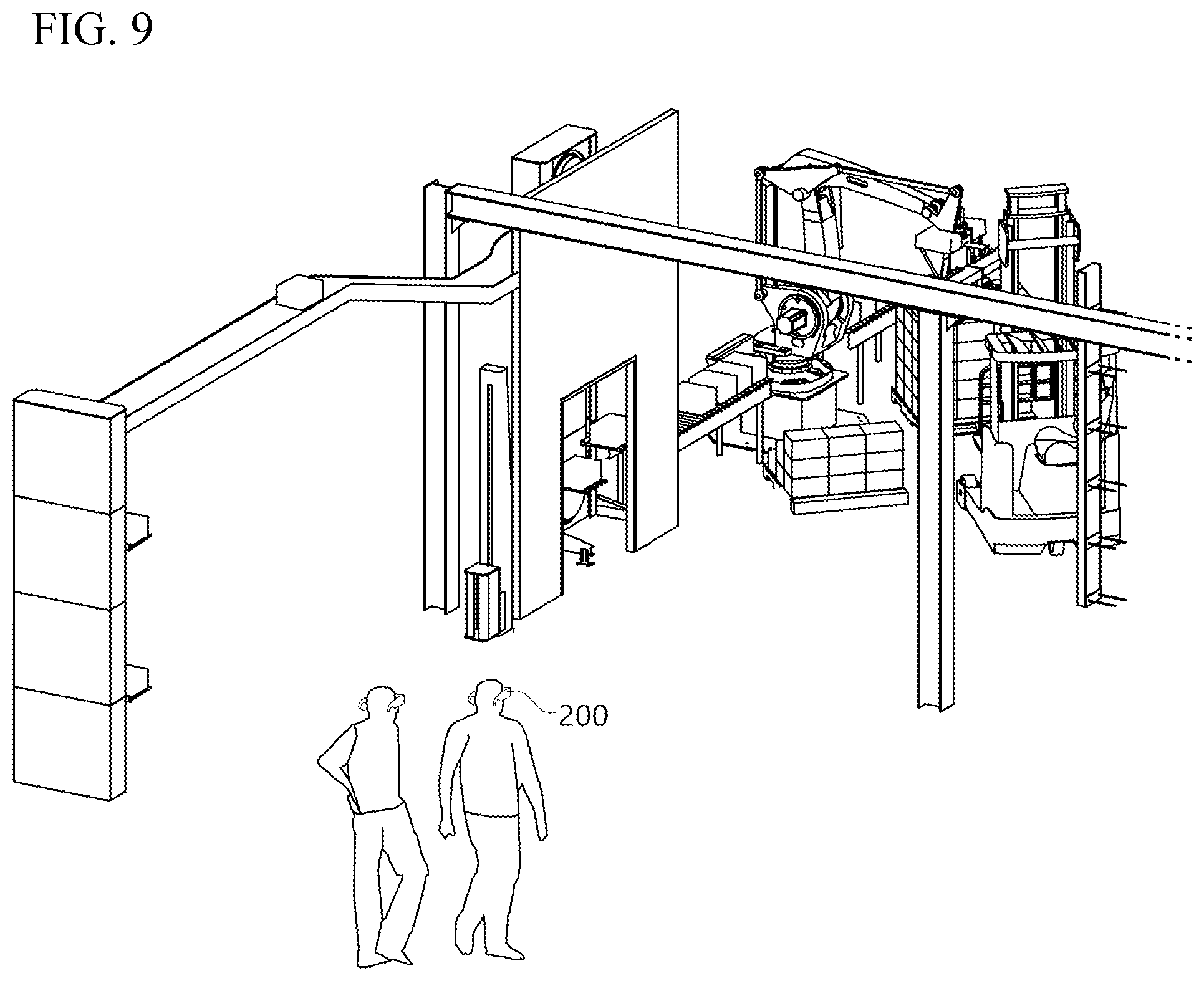 Patent US12314464 Figure 9 – Method, program, server, and device for displaying object in construction site with XR content without using marker