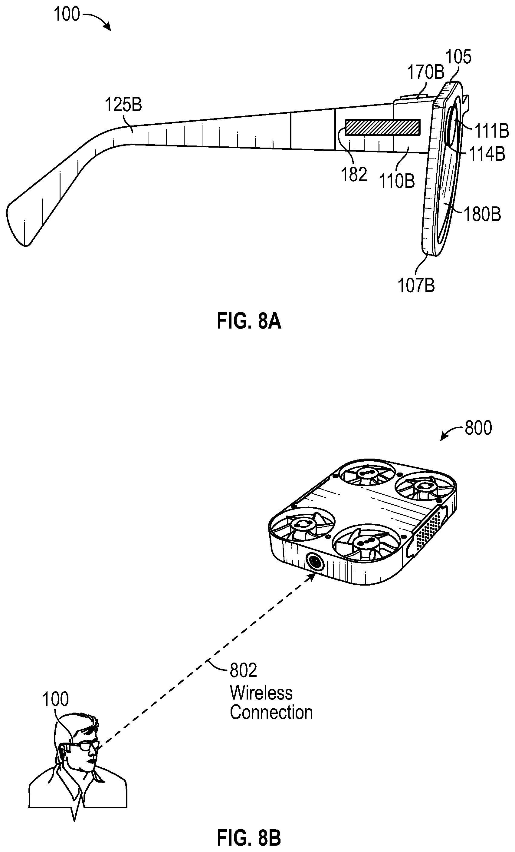 Patent US12314465 Figure 11 – Eyewear controlling an UAV