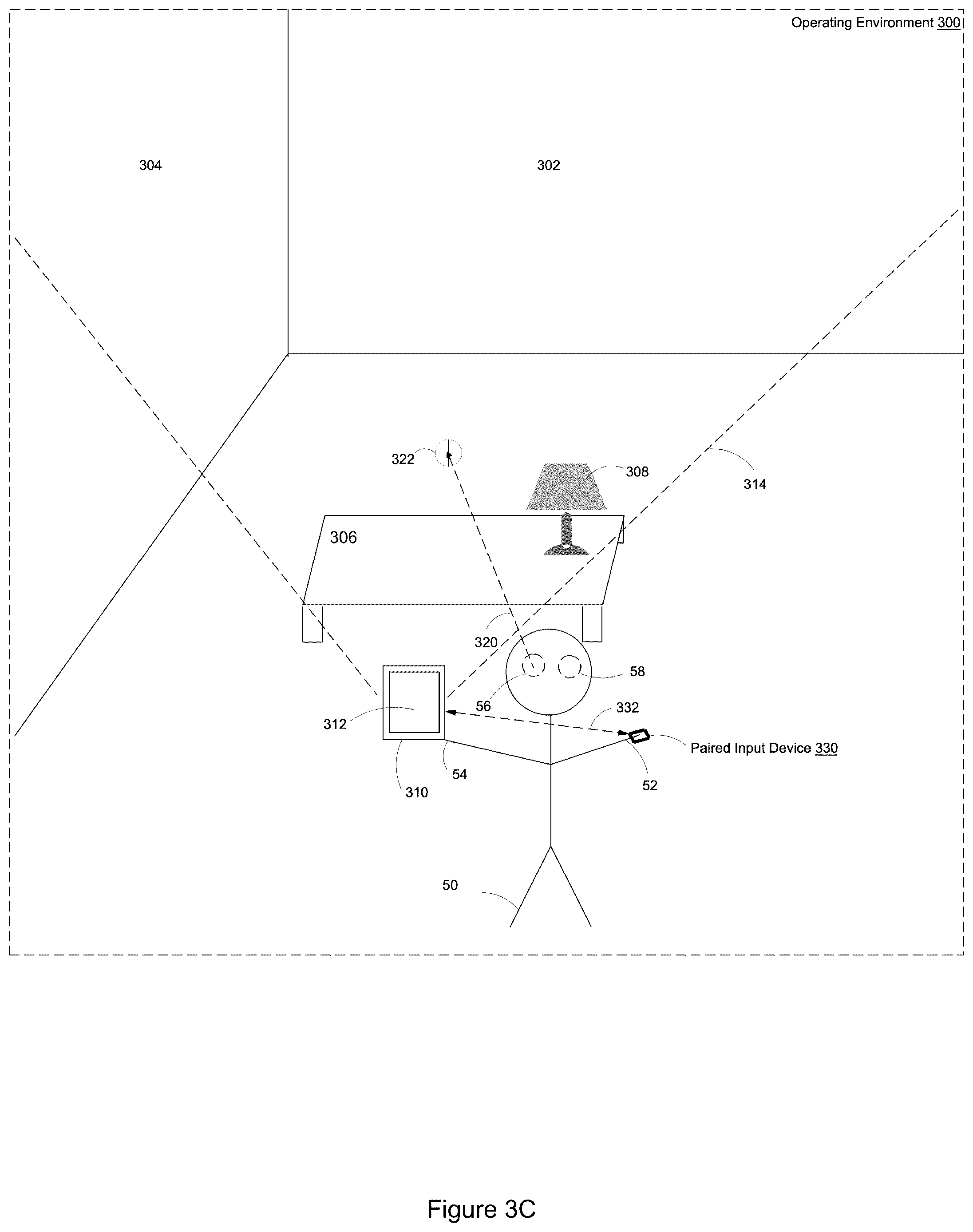 Patent US12314469 Figure 5 – Content manipulation via a computer-generated representation of a trackpad