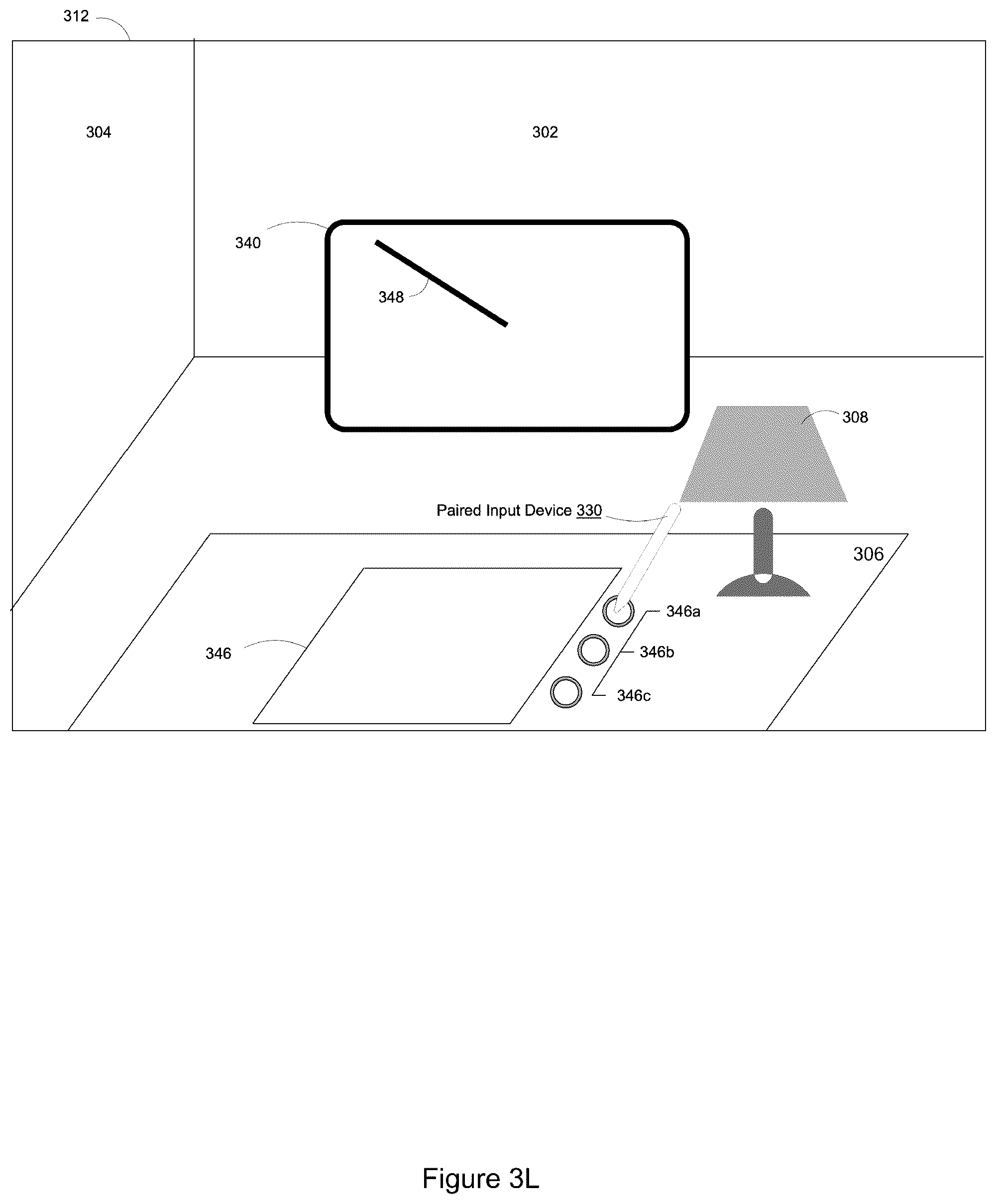 Patent US12314469 Figure 14 – Content manipulation via a computer-generated representation of a trackpad