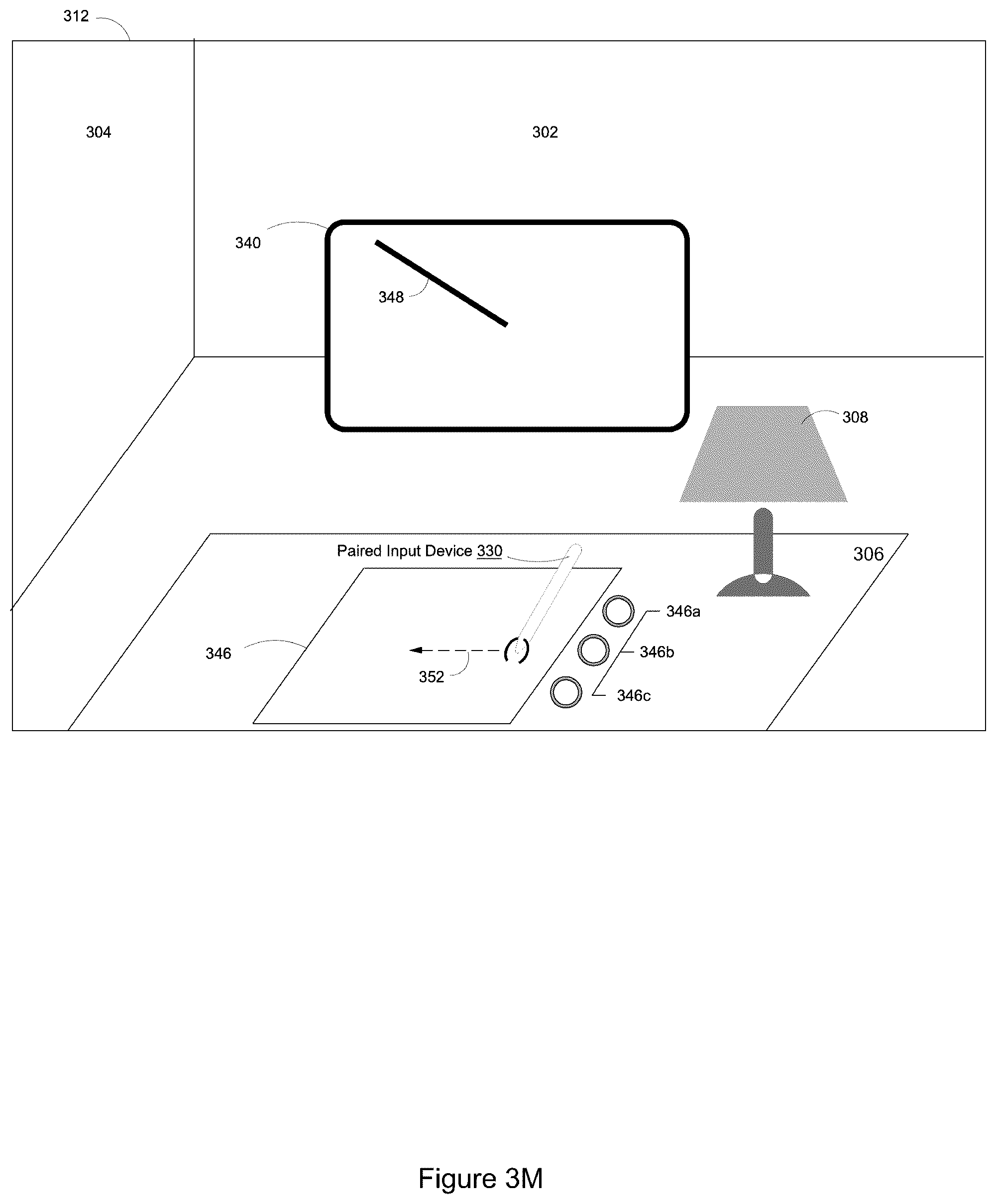Patent US12314469 Figure 15 – Content manipulation via a computer-generated representation of a trackpad