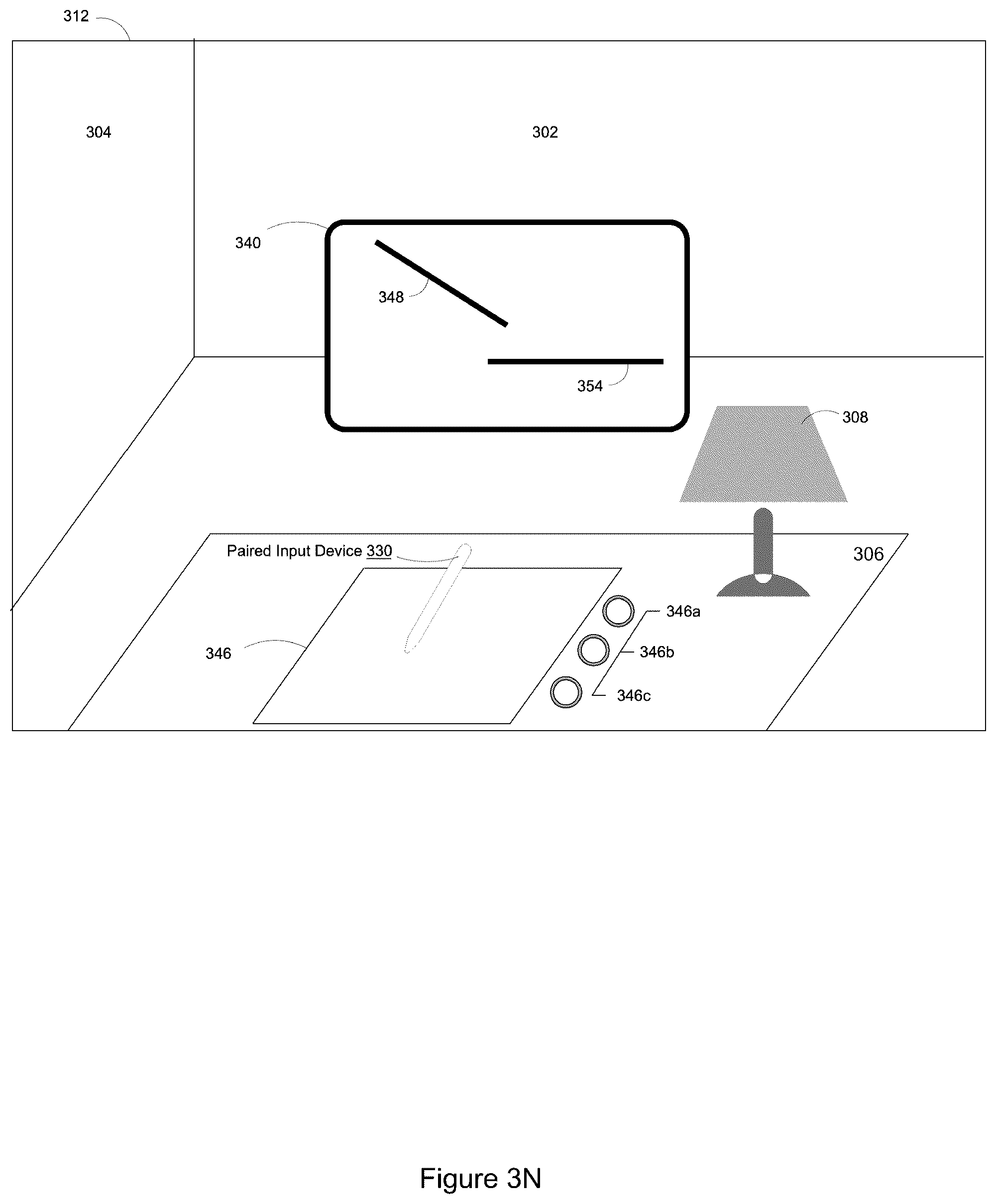 Patent US12314469 Figure 16 – Content manipulation via a computer-generated representation of a trackpad