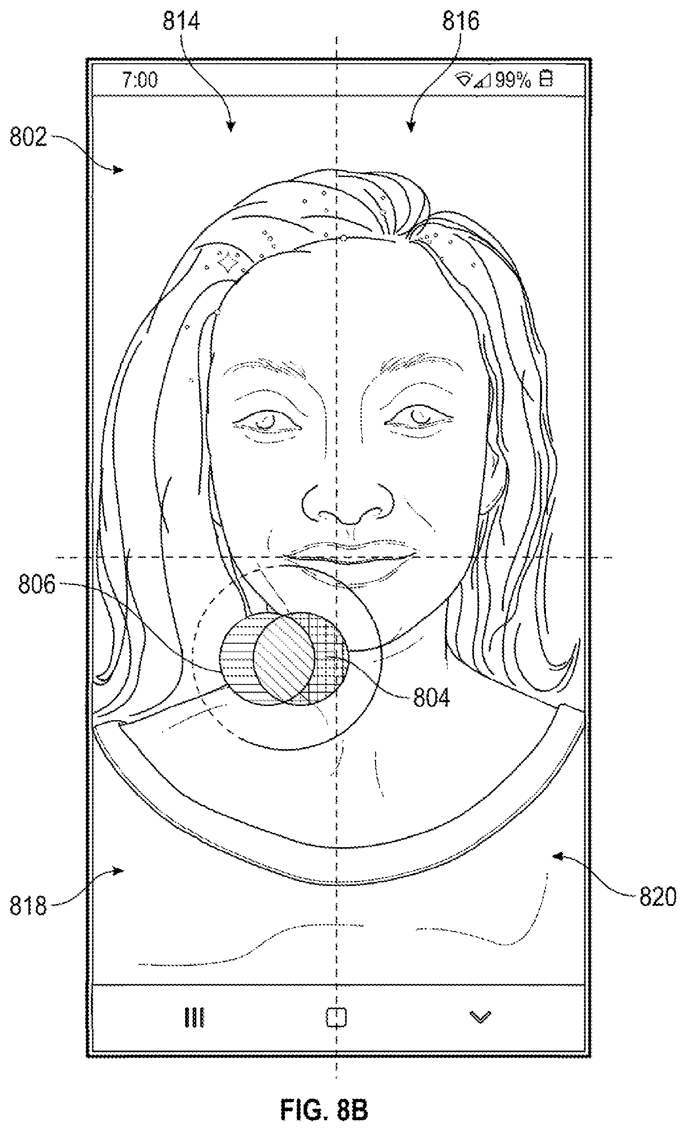 Patent US12314472 Figure 9 – Real-time communication interface with haptic and audio feedback response