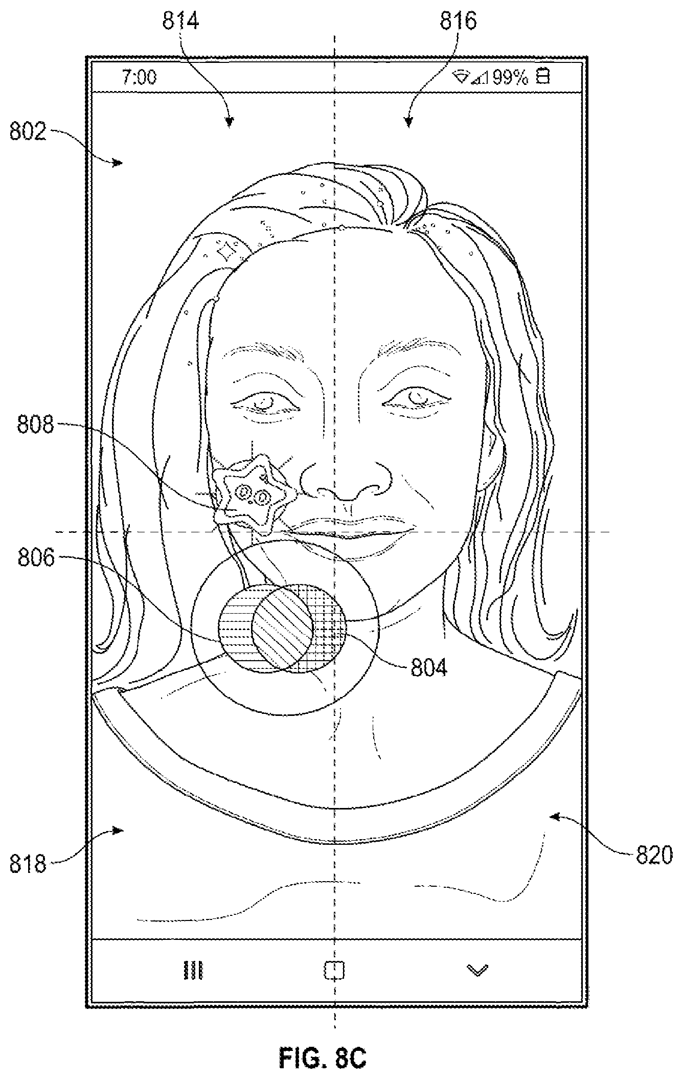 Patent US12314472 Figure 10 – Real-time communication interface with haptic and audio feedback response