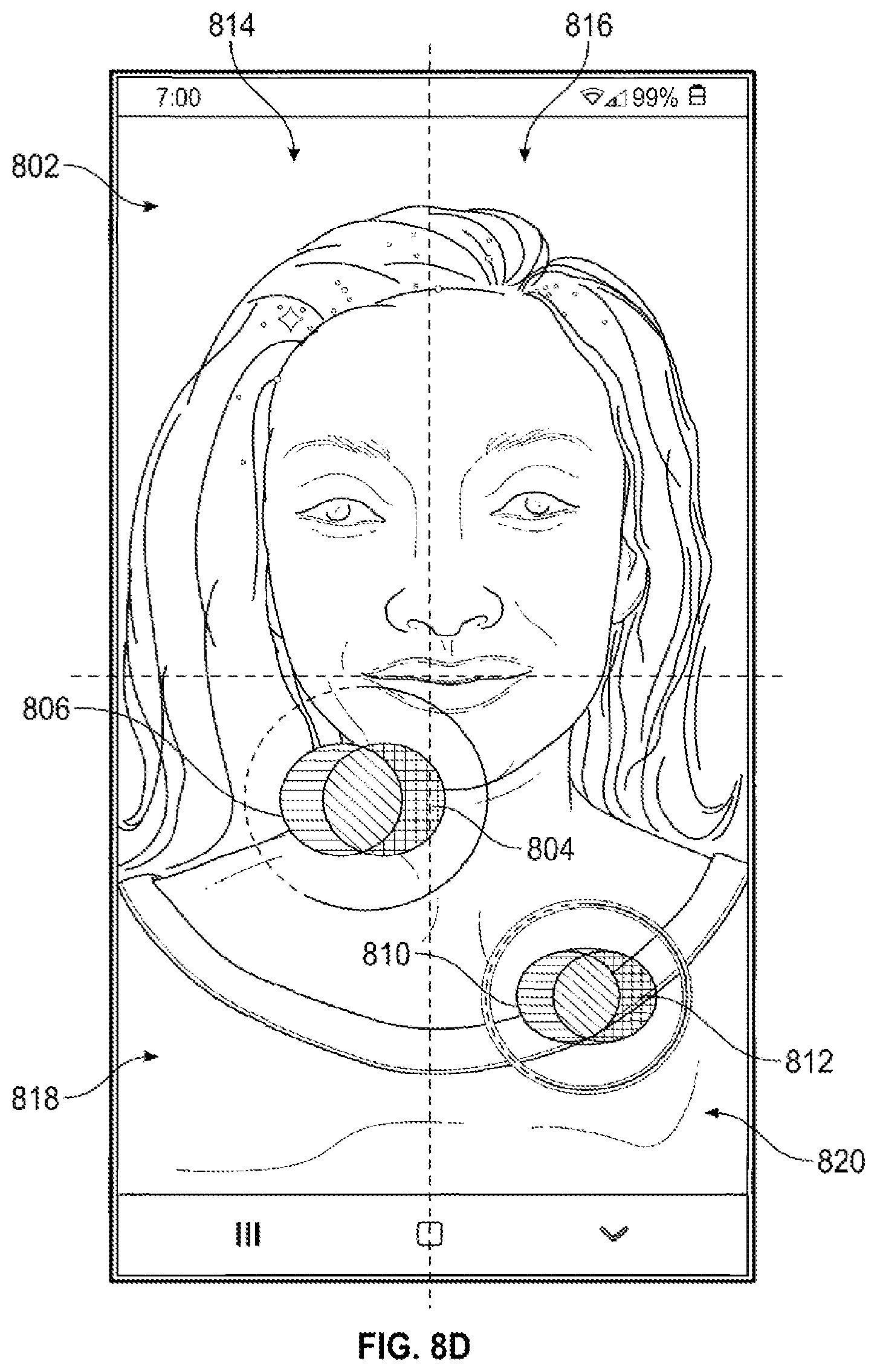 Patent US12314472 Figure 11 – Real-time communication interface with haptic and audio feedback response