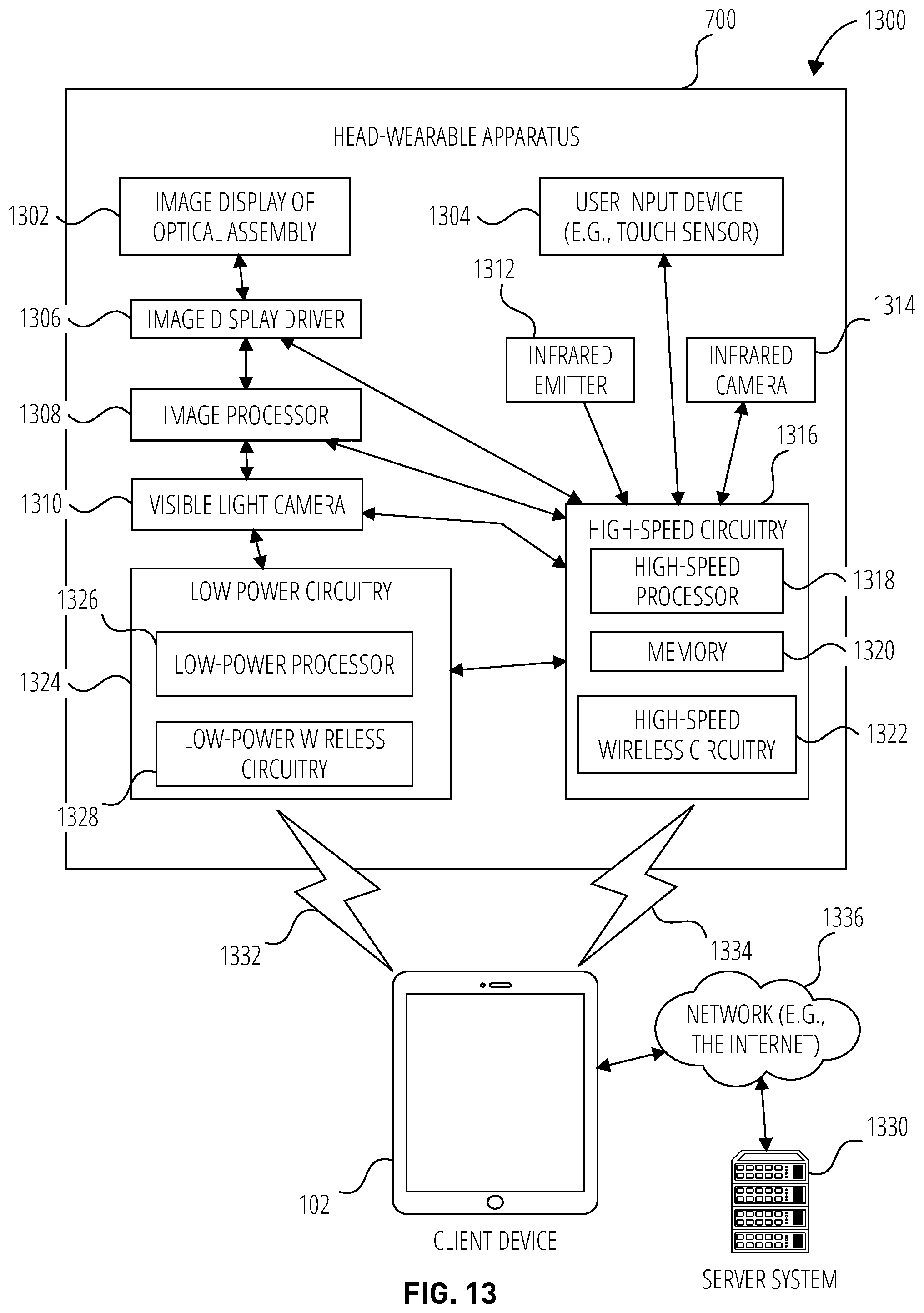 Patent US12314472 Figure 16 – Real-time communication interface with haptic and audio feedback response
