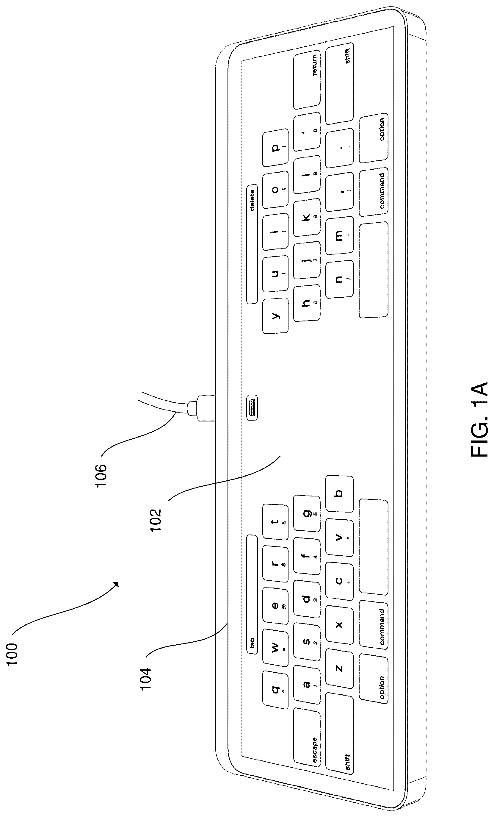 Patent US12314474 Figure 1 – Configurable computer interface having adaptive haptic input response