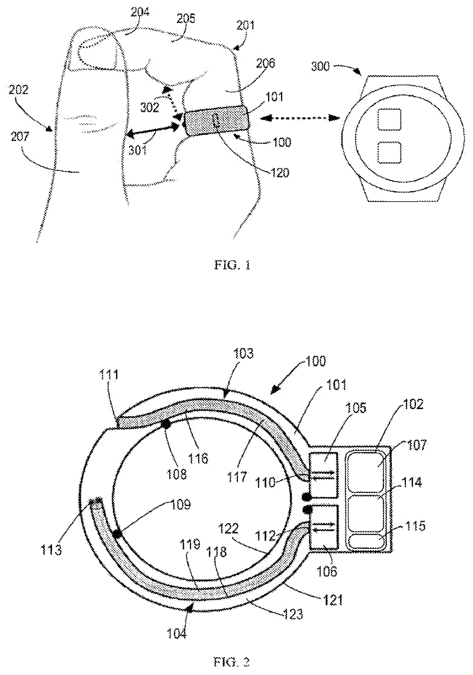 Patent US12314477 — Wearable device enabling multi-finger gestures — Figure 1