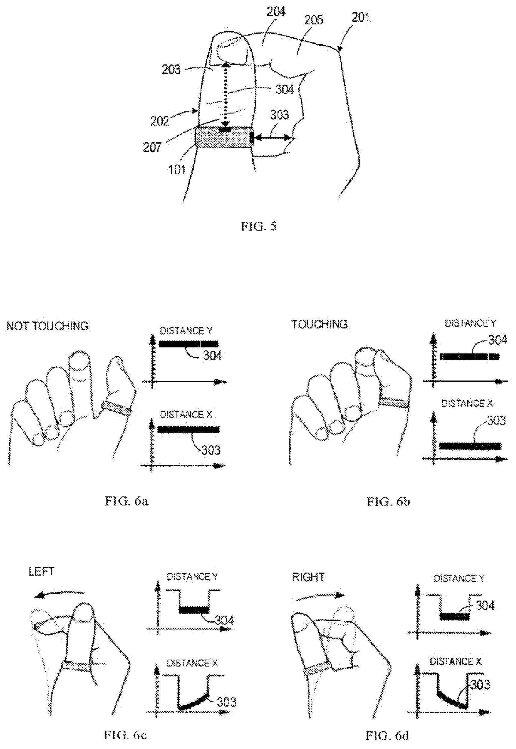 Patent US12314477 Figure 4 – Wearable device enabling multi-finger gestures