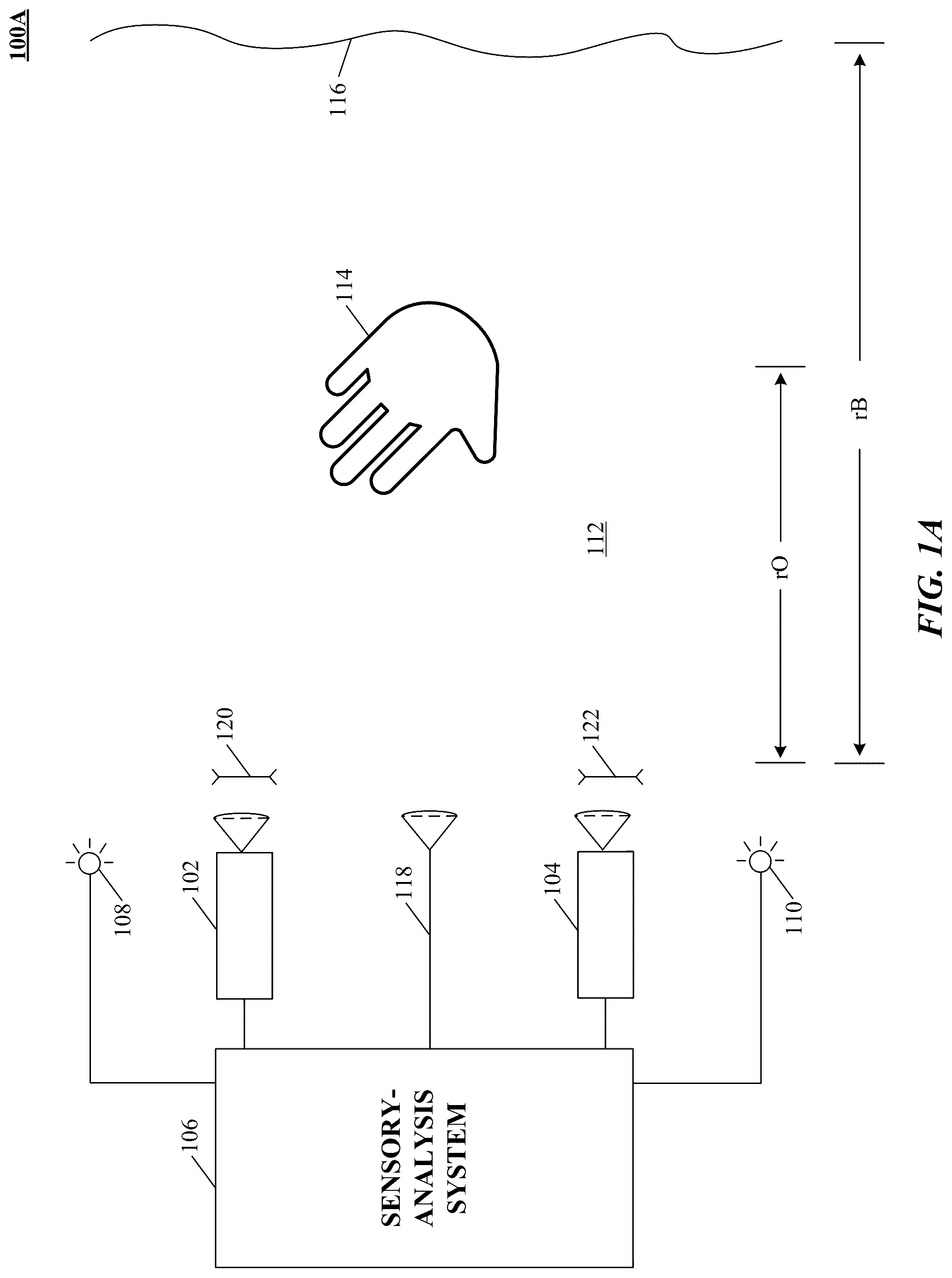 Patent US12314478 — Systems and methods of tracking moving hands and recognizing gestural interactions — Figure 1