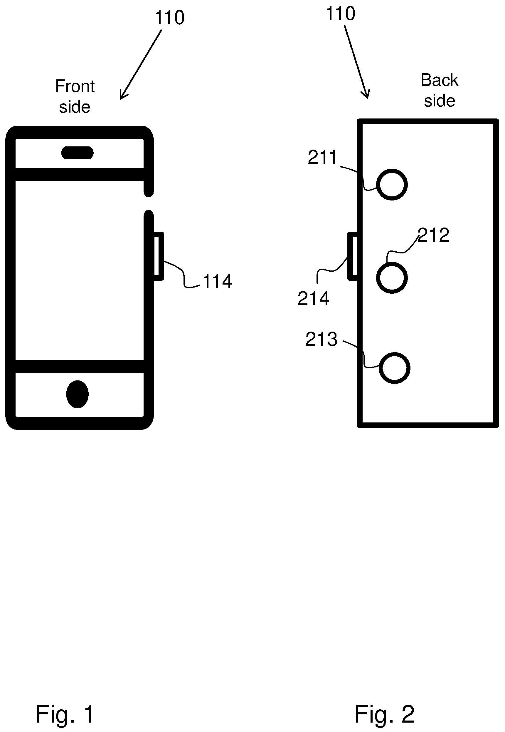 Patent US12314481 Figure 1 – Button with mechanical switch, electromagnetic sensor and haptic feedback, and method