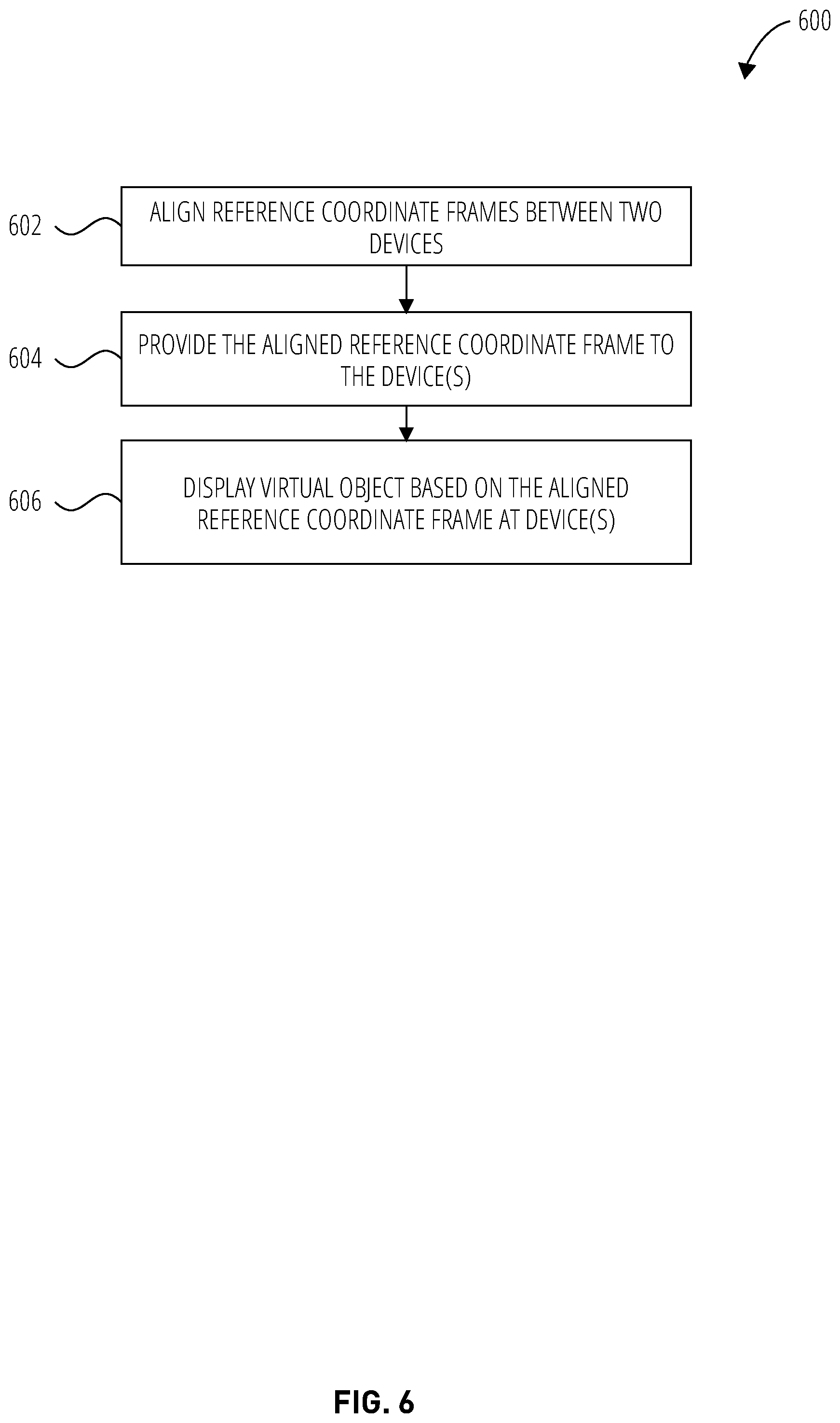 Patent US12314485 Figure 6 – Device-to-device collocated AR using hand tracking