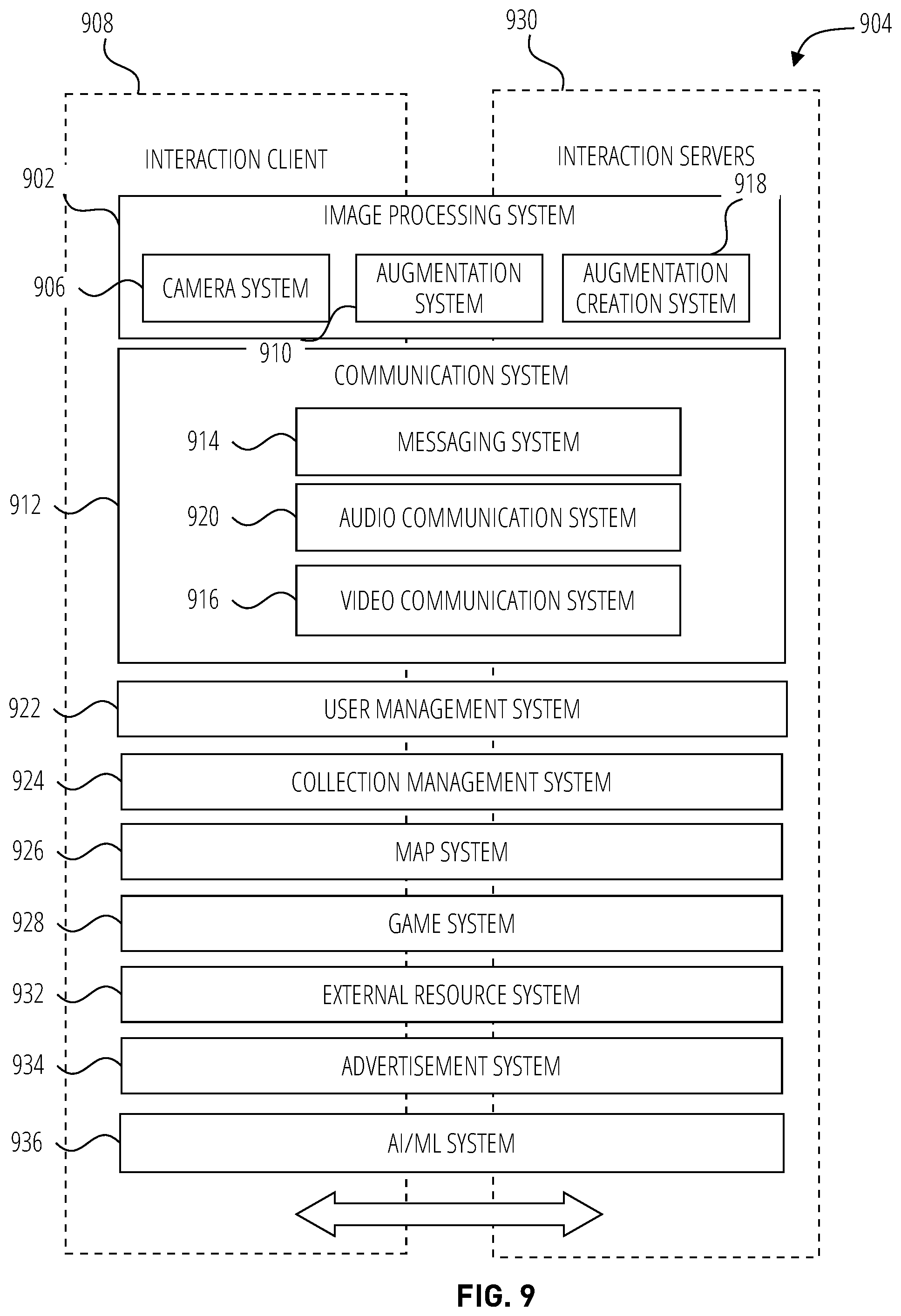 Patent US12314485 Figure 9 – Device-to-device collocated AR using hand tracking