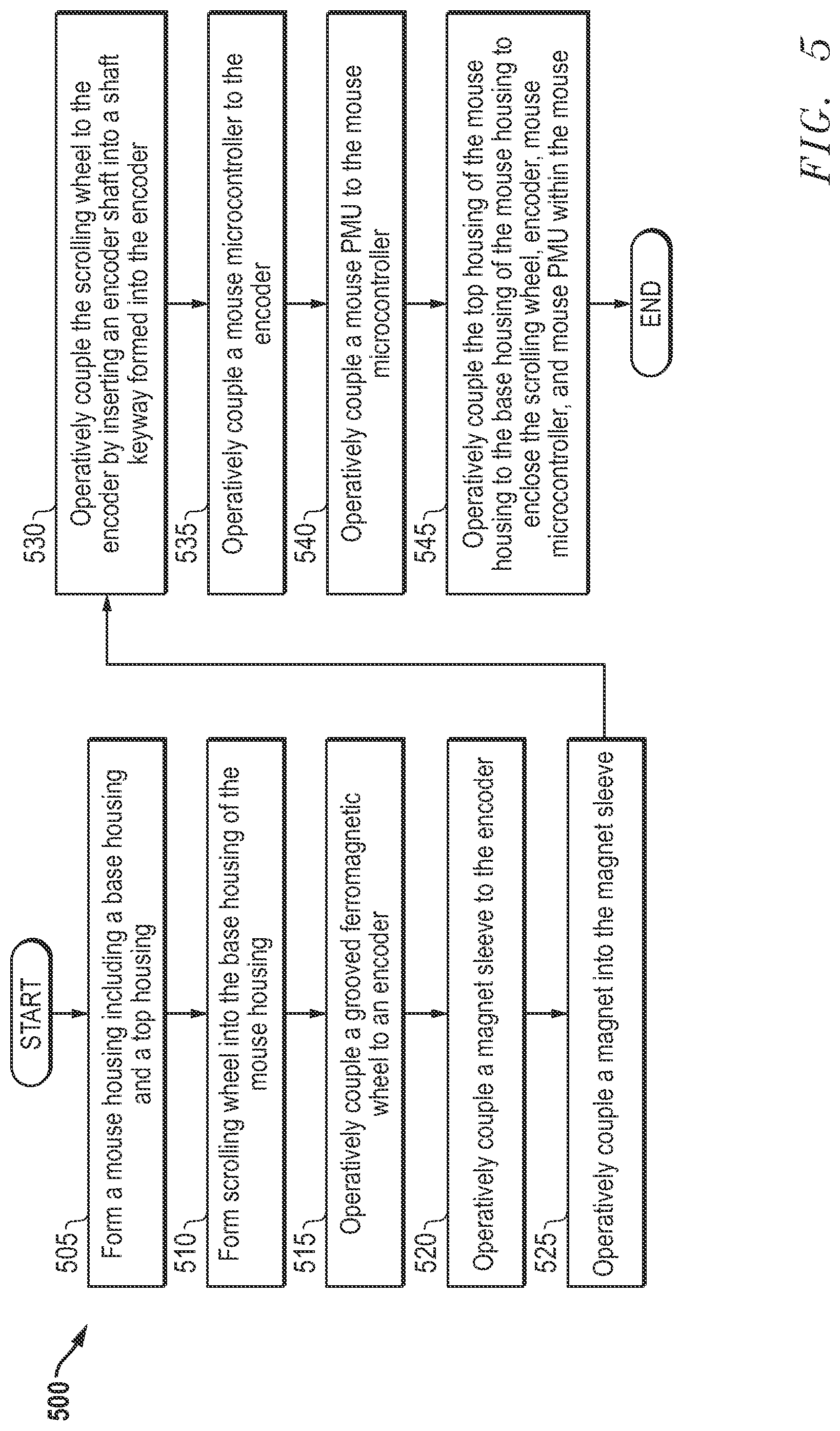 Patent US12314488 Figure 6 – System and method for a quiet mouse scroll wheel with magnetic haptic encoder