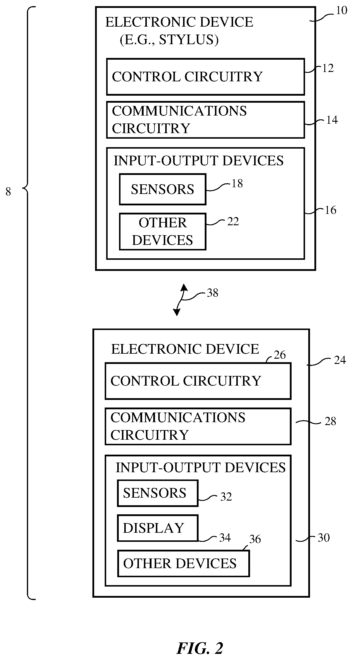 Patent US12314489 Figure 2 – Computer system with color sampling stylus