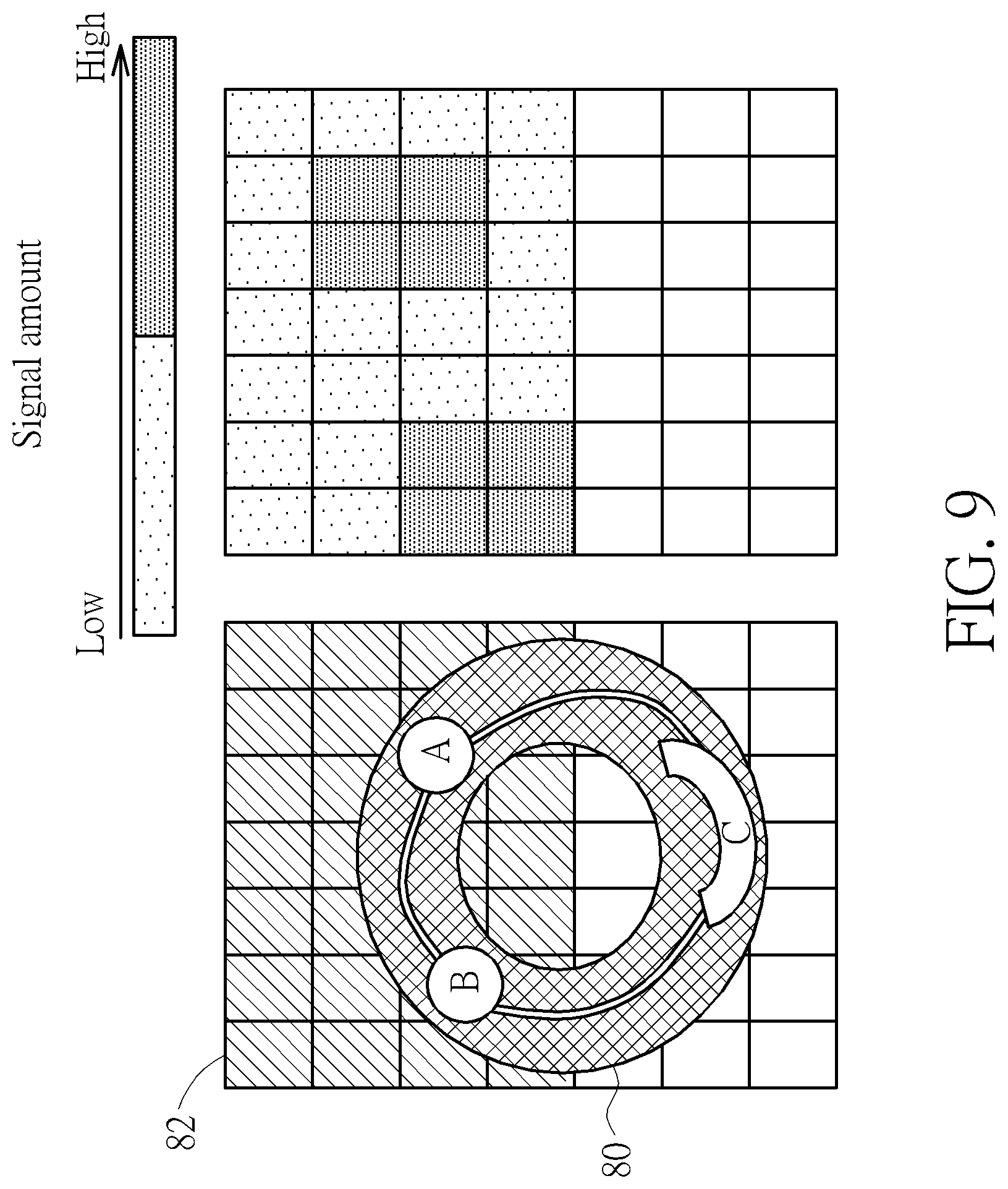 Patent US12314493 Figure 9 – Knob on touch panel and related control circuit